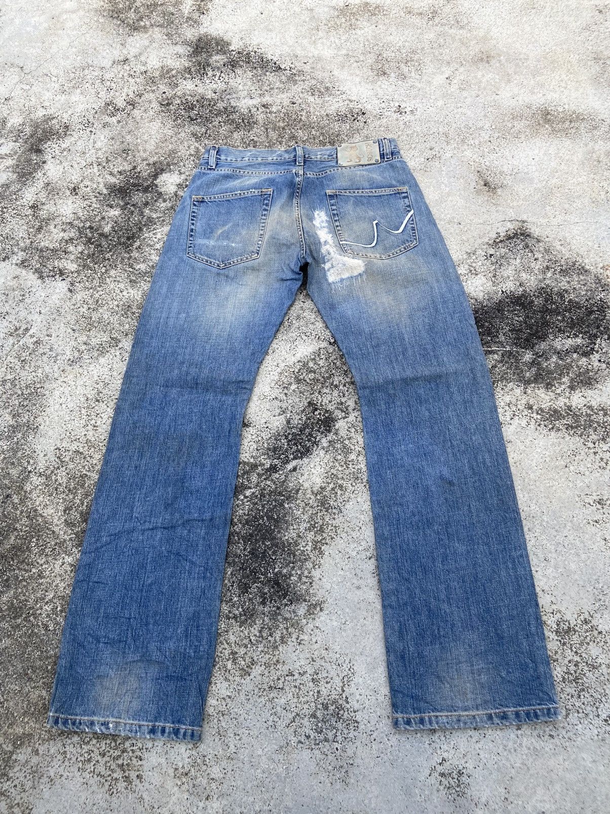 Japanese Brand Scotch Distressed Denim Pant Size US 31 - 2 Thumbnail