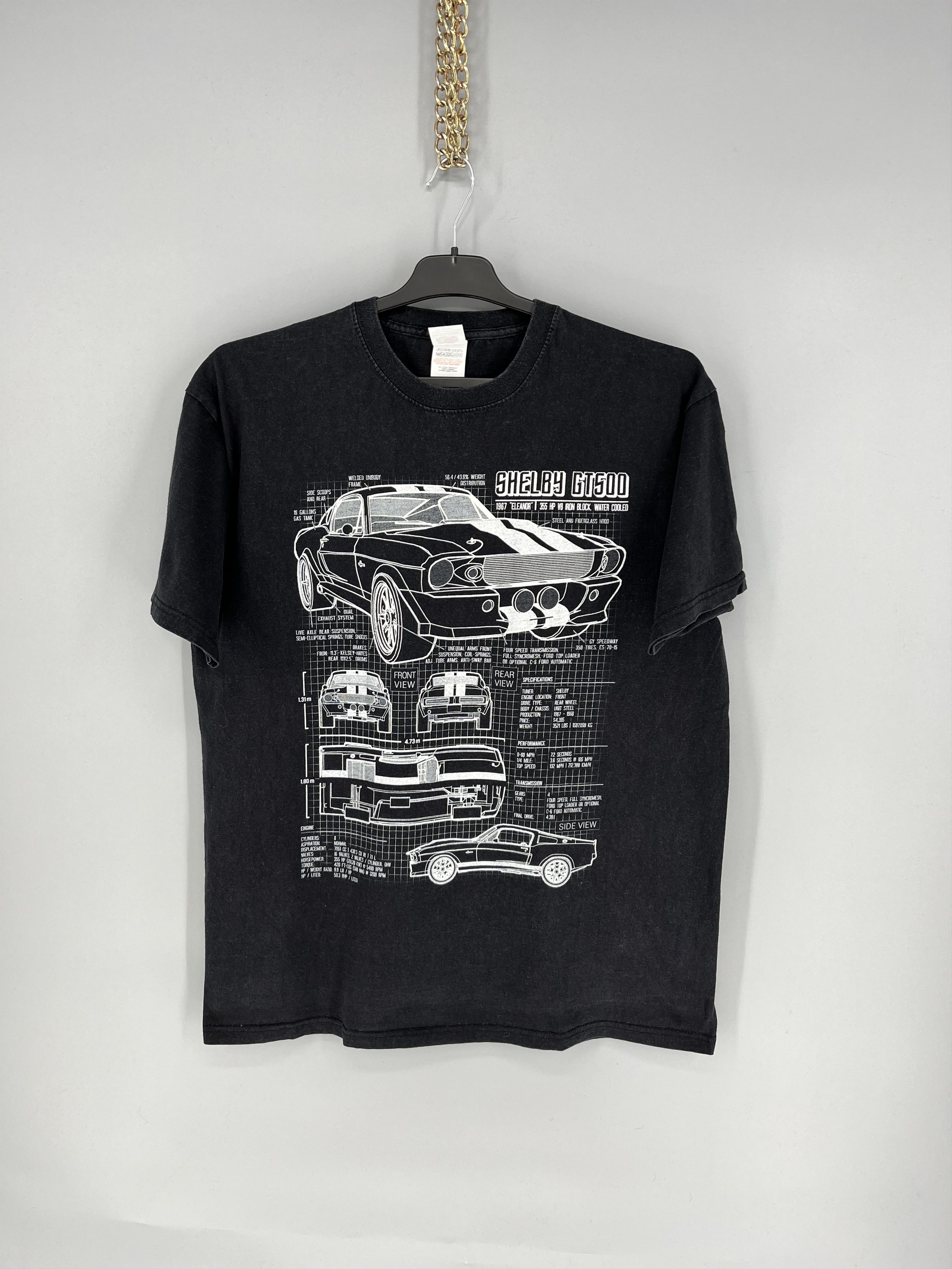 Vintage ➕ =Vintage Y2K Cool Fade Shelby GT500 Muscle Car T-Shirt USA Size US L / EU 52-54 / 3 - 1 Thumbnail