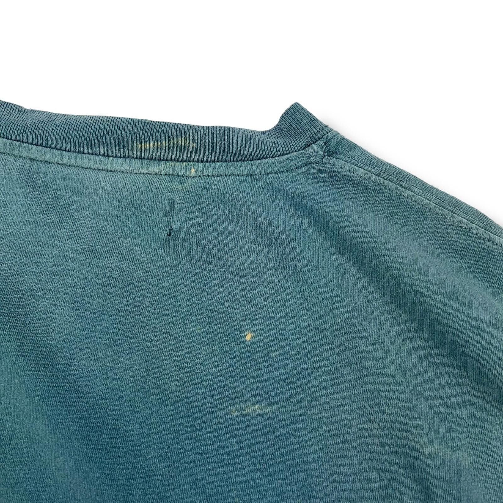 Off-White Off-White Hand Print Distressed Teal T Shirt Size US XL / EU 56 / 4 - 4 Thumbnail