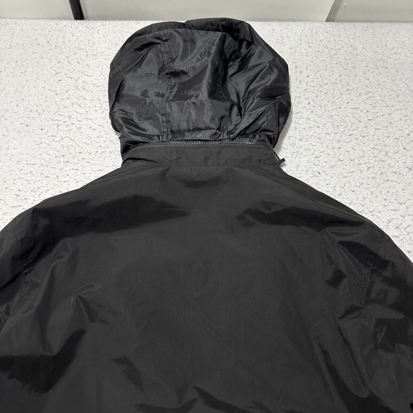 DKNY DKNY Medium Windbreaker Jacket Zip Hooded Black Logo Coat Size US M / EU 48-50 / 2 - 13 Thumbnail