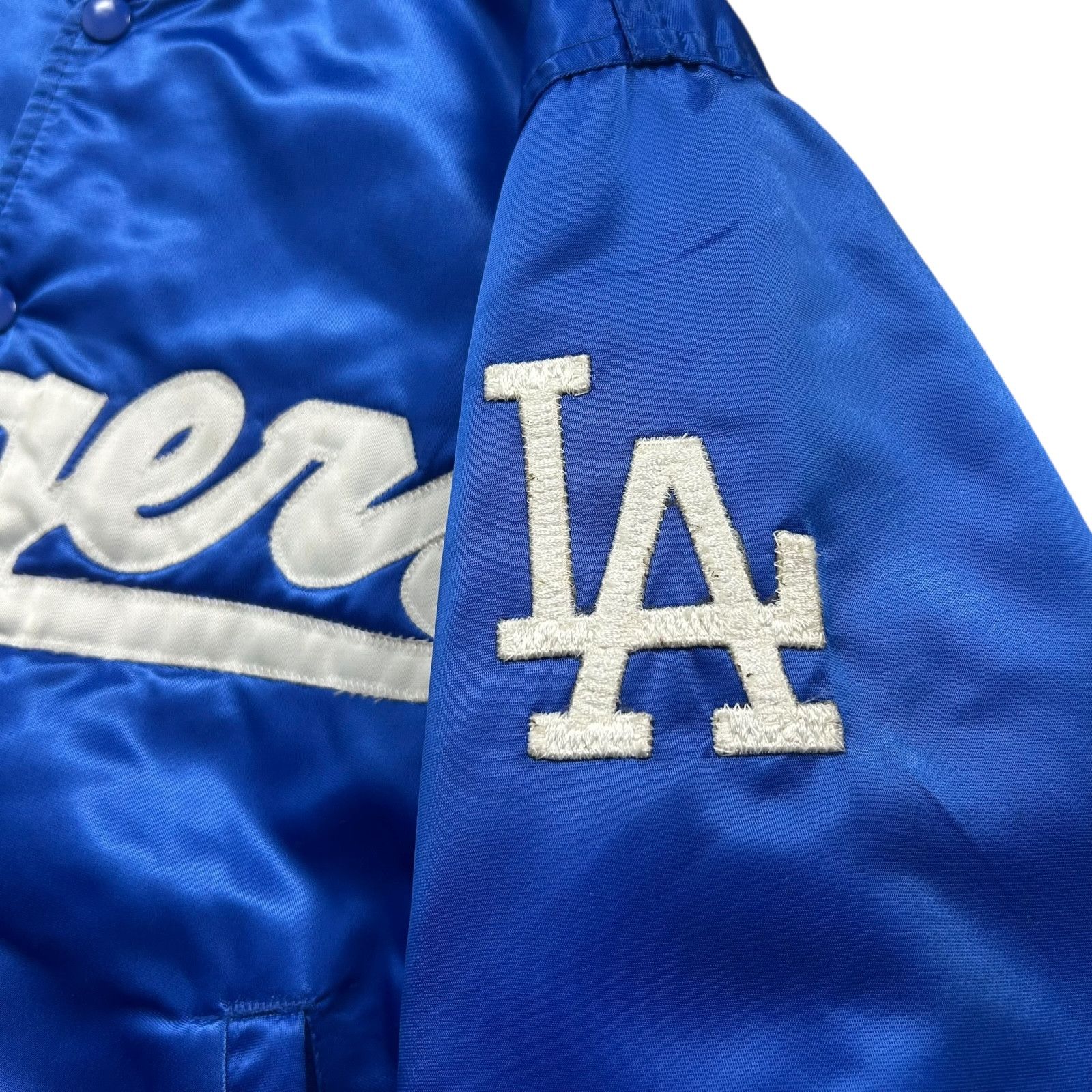 MLB VTG 90s LOS ANGELES DODGERS STARTER SATIN BOMBER JACKET Size US M / EU 48-50 / 2 - 3 Thumbnail