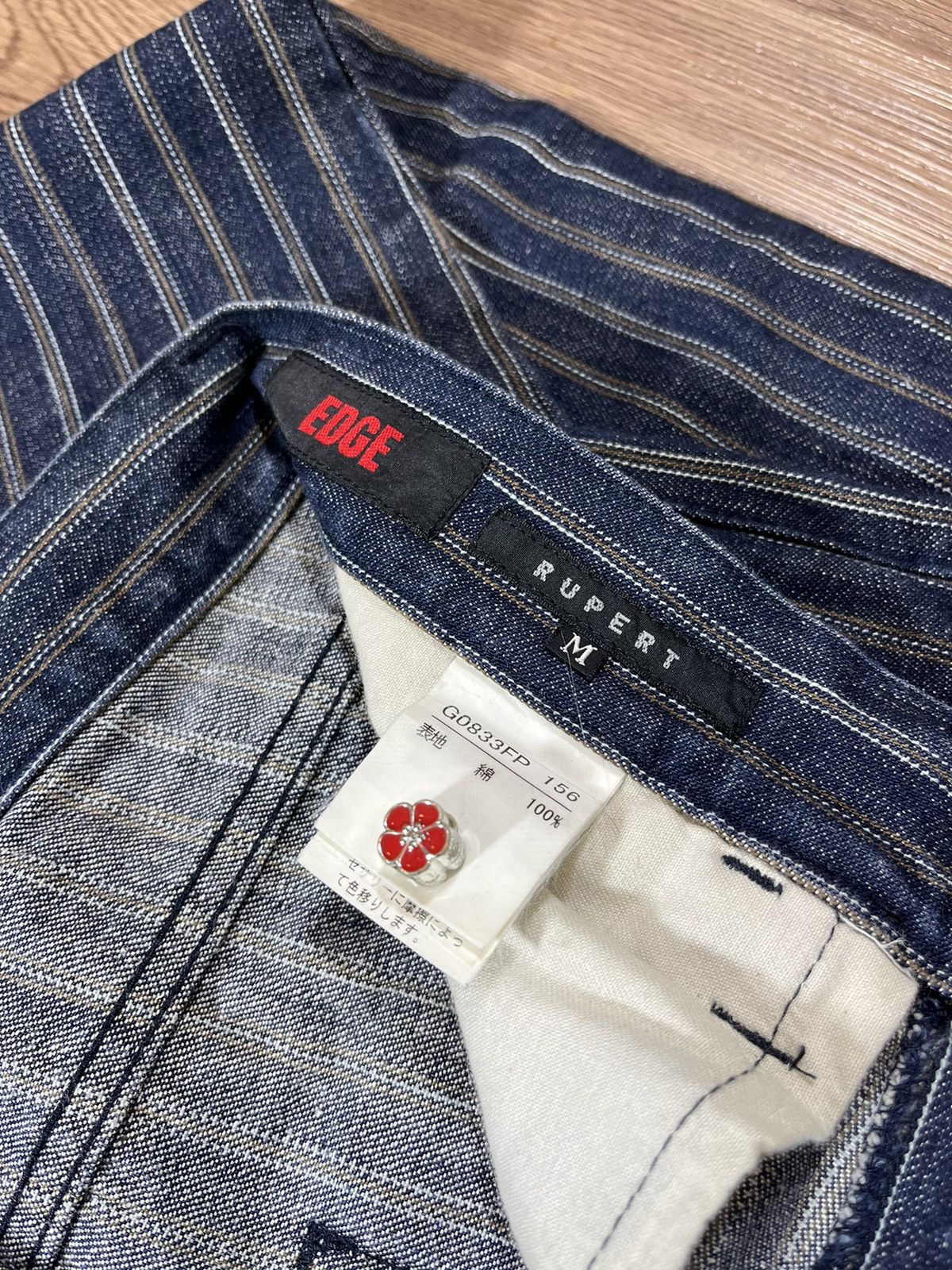 If Six Was Nine Edge Rupert Hickory Flare Denim Size US 30 / EU 46 - 7 Thumbnail