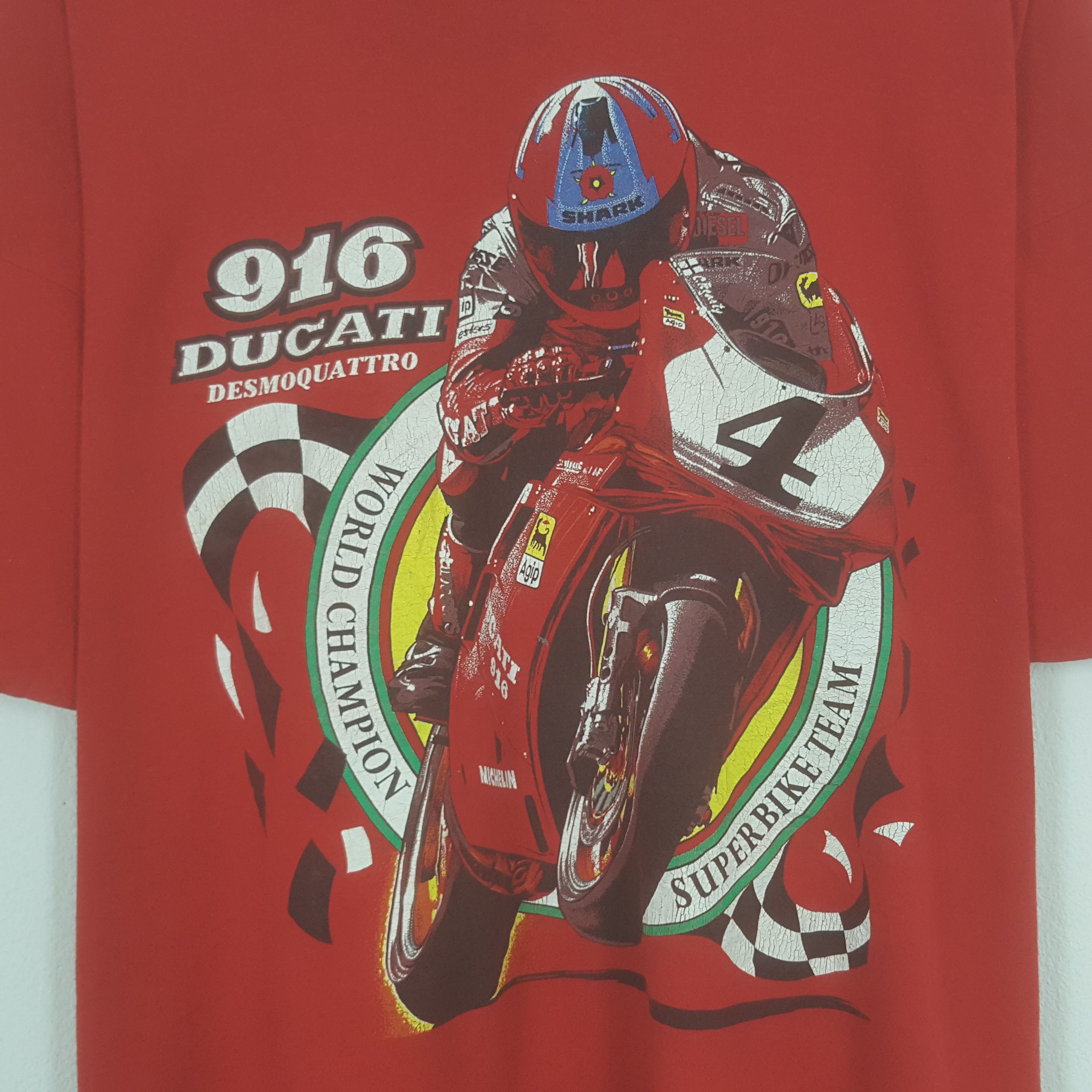 Ducati × Vintage Vintage Ducati Superbike 916 Tshirt Size US XXL / EU 58 / 5 - 4 Thumbnail