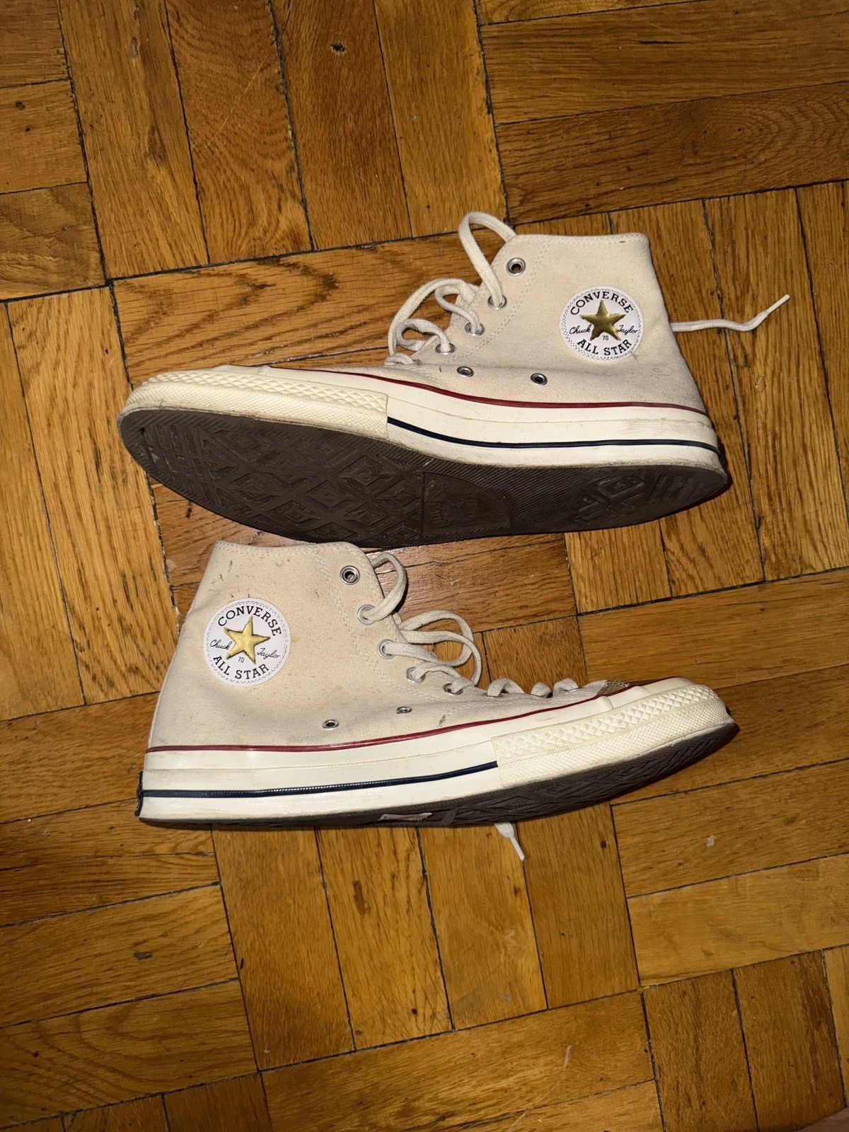 Converse Gold painted Ivory Converse Chuck 70s Size US 10.5 / EU 43-44 - 6 Thumbnail