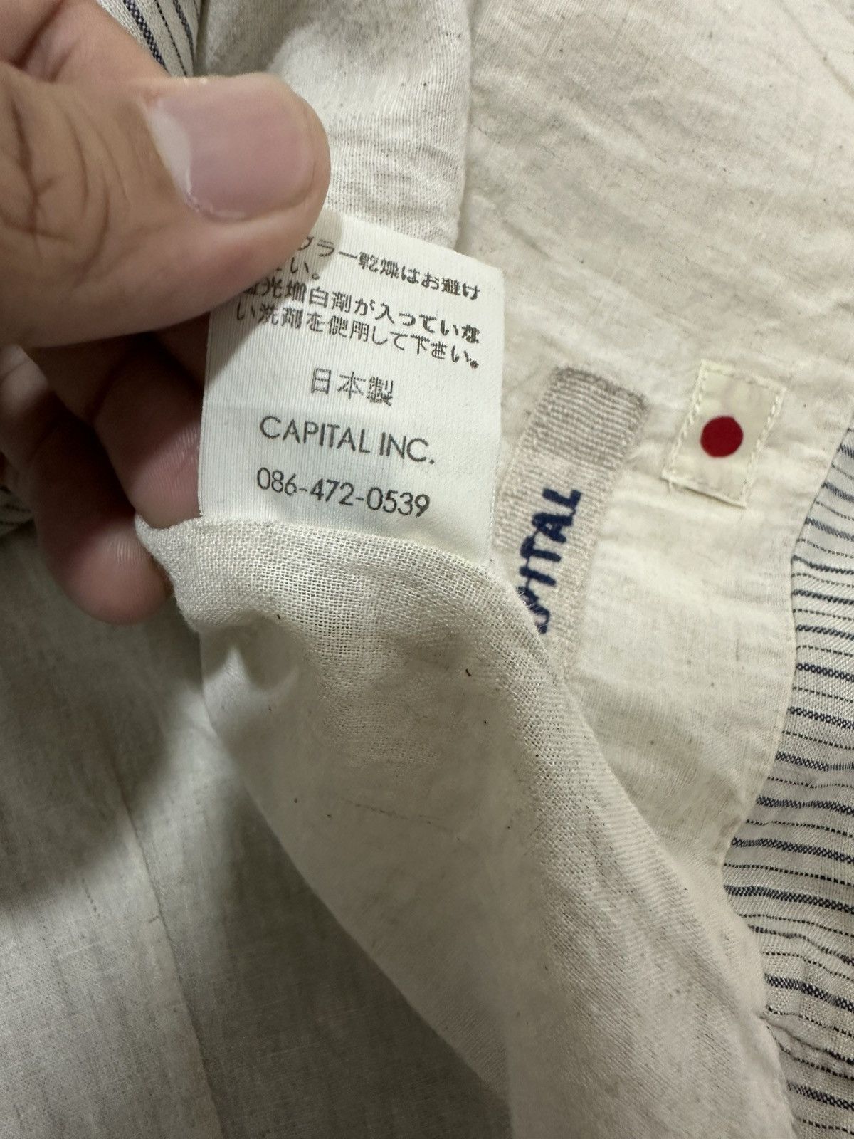 Kapital KAPITAL Vest Hickory Stripe Kiro Hirata Mandarin Button Size US L / EU 52-54 / 3 - 5 Thumbnail