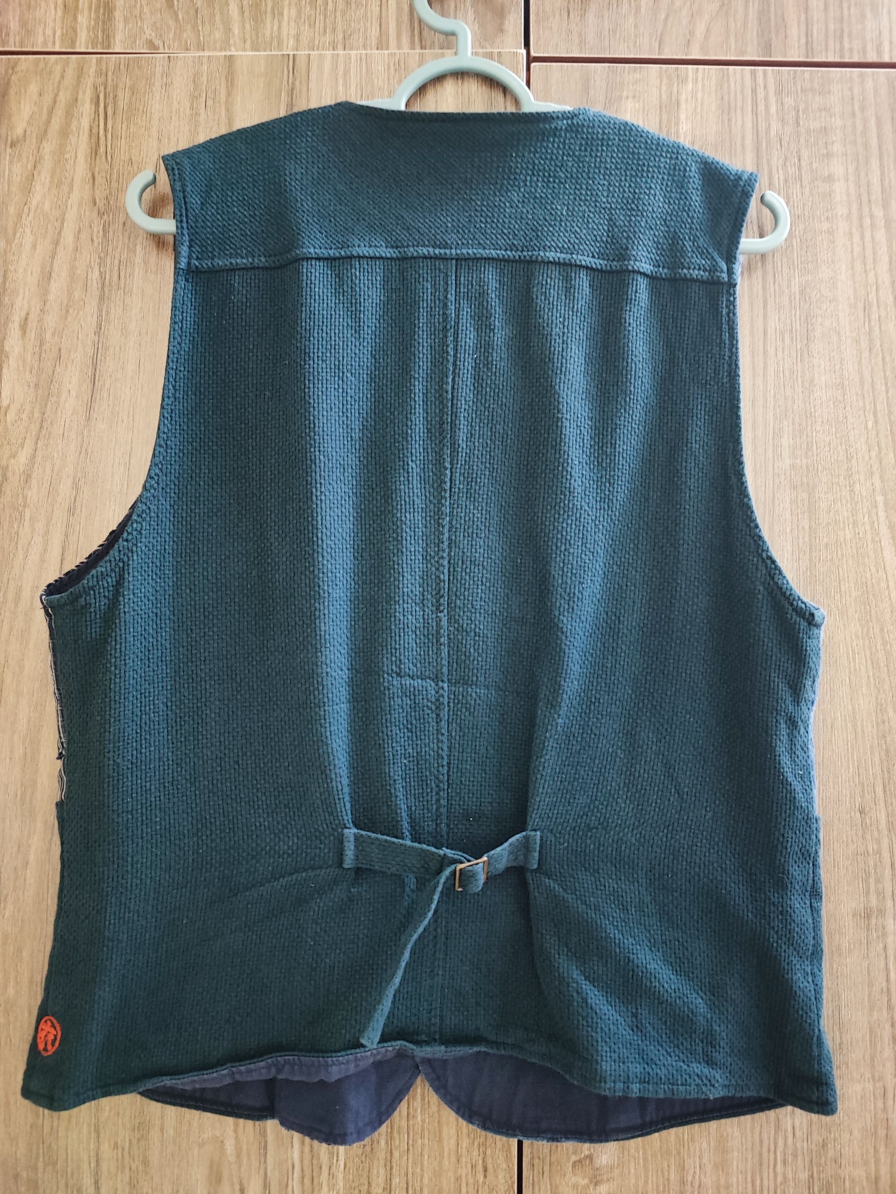 Japanese Brand Very rare!! Japanese Brand Sashiko Patchwork Boro Vest Size US M / EU 48-50 / 2 - 2 Thumbnail