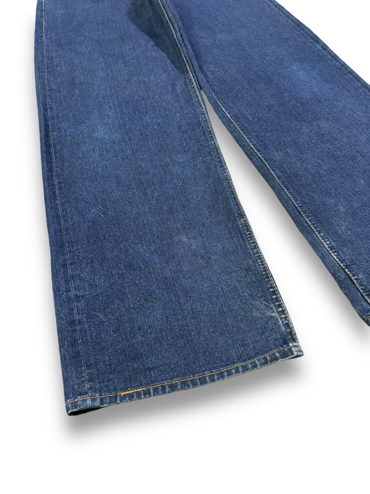 Sugar Cane Vintage 1990s Sugar Cane’s Selvedge Buckle Back Baggy Jeans Size US 30 / EU 46 - 10 Thumbnail