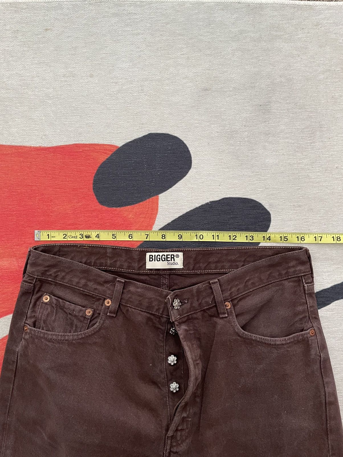 Levi's Bleu Desir Travis Scott Brown Flared Vampire Pants Size US 34 / EU 50 - 5 Thumbnail