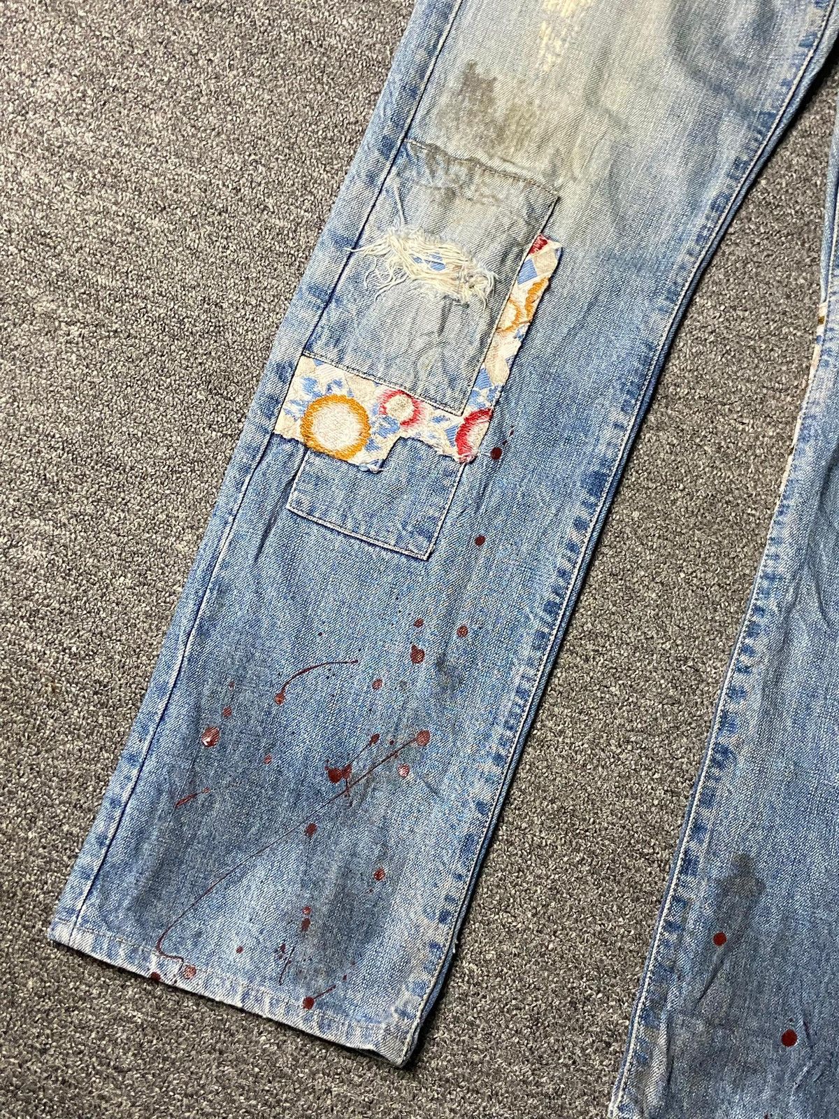 Takeo Kikuchi Vintage Takeo Kikuchi Patchwork Denim Jeans (162) Size US 31 - 10 Thumbnail