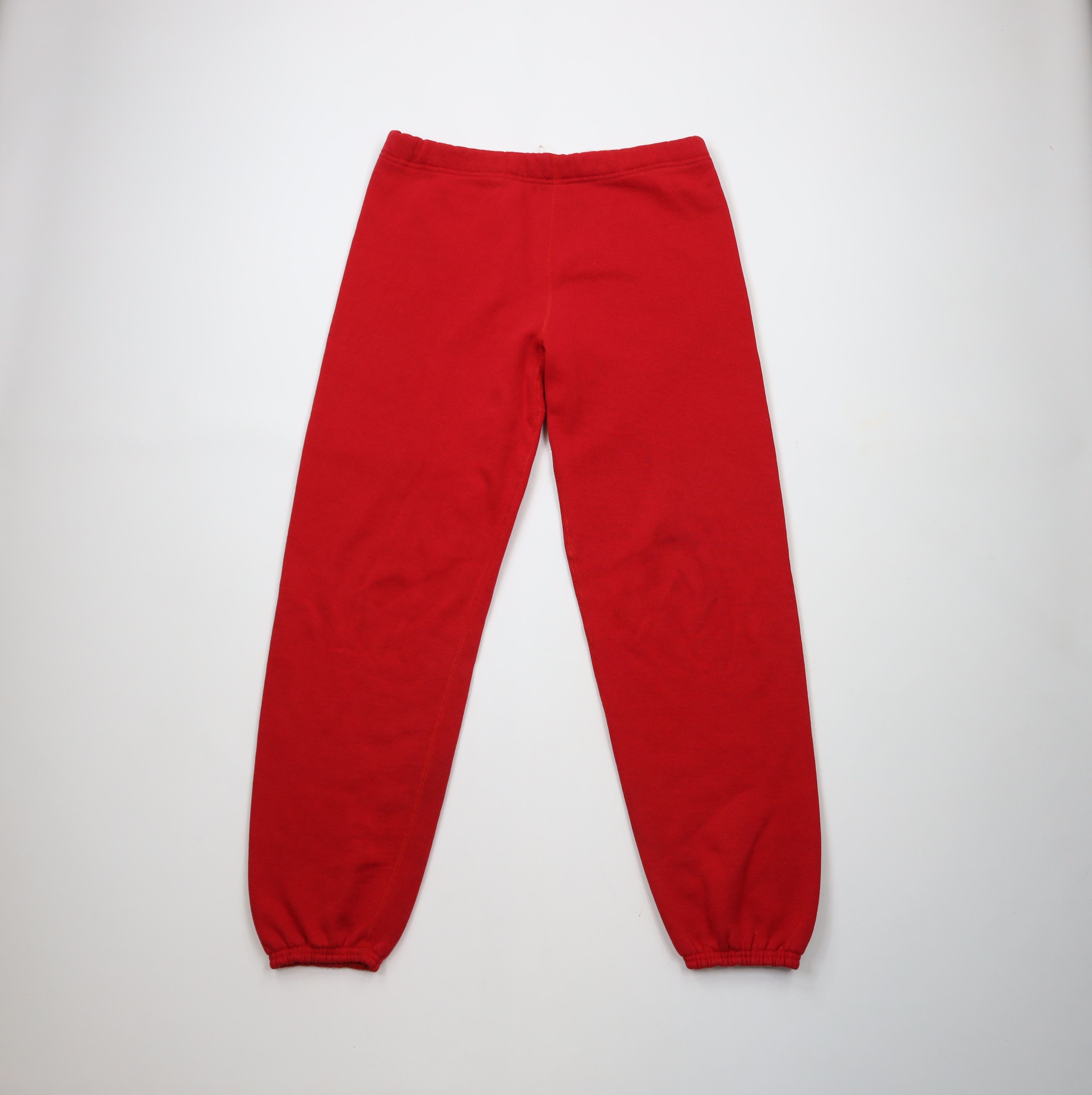 Vintage 80s 90s Streetwear Gusset Sweatpants Joggers USA Red