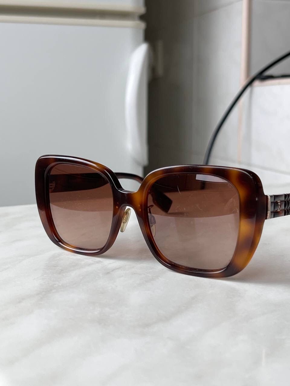 Burberry × Vintage Vintage Burberry '00s Sunglasses Eyewear Y2K Brown B 4371-F Size ONE SIZE - 3 Thumbnail