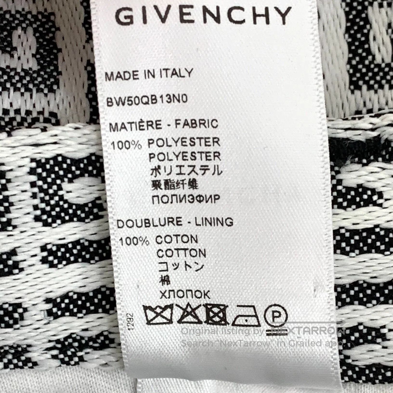 Givenchy Givenchy Logo Print Cotton Casual Pants. Size 28" / US 6 / IT 42 - 8 Thumbnail