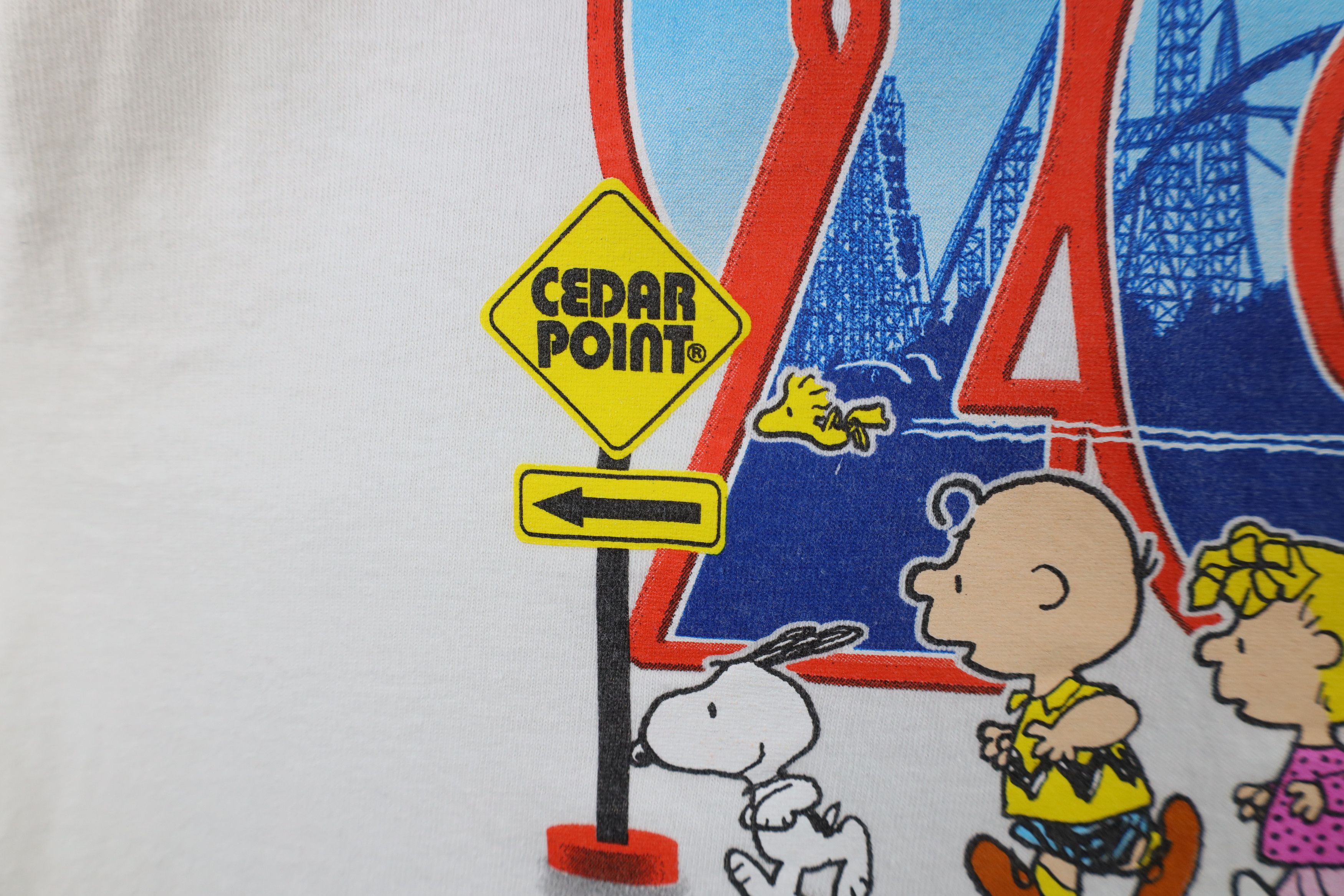 Vintage Vintage Y2K Brown Peanuts Cedar Point Amusement Park T-Shirt Size US M / EU 48-50 / 2 - 5 Thumbnail