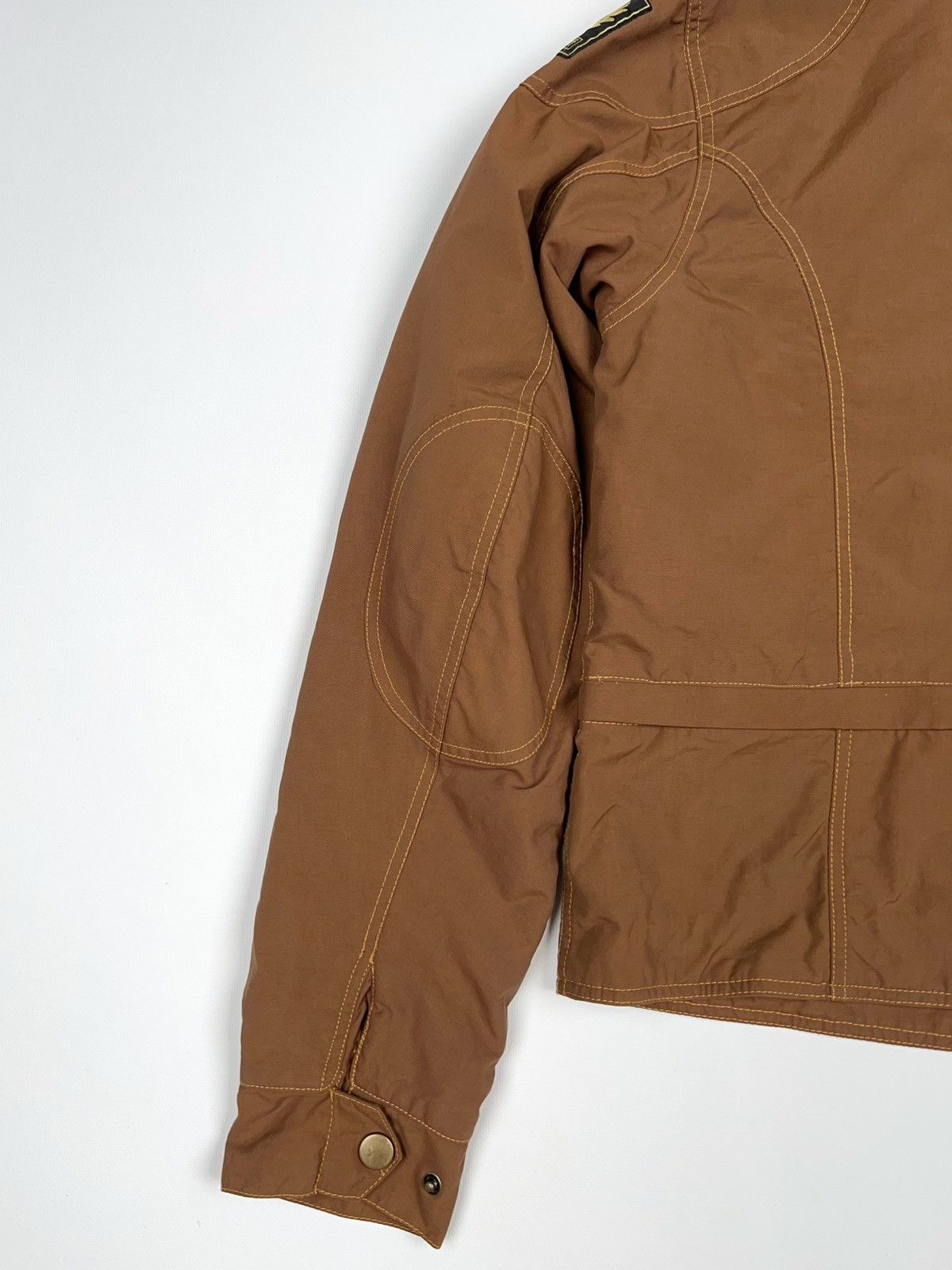 Belstaff Belstaff Gold Label Short Jacket Crop Bomber Zip Brown Biker Size XXL / US 16-18 / IT 52-54 - 15 Thumbnail