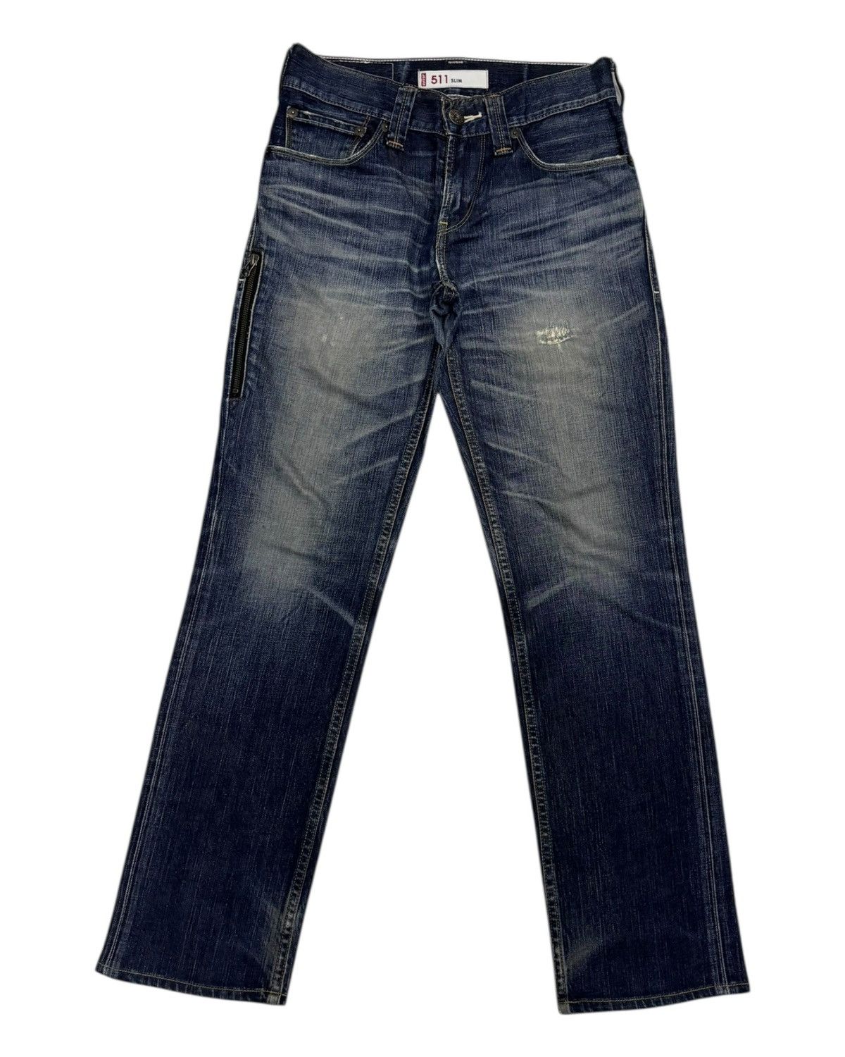 Levi's Levis 511 Slim Zipper Pocket Blue Denim Jeans Size US 30 / EU 46 - 8 Thumbnail