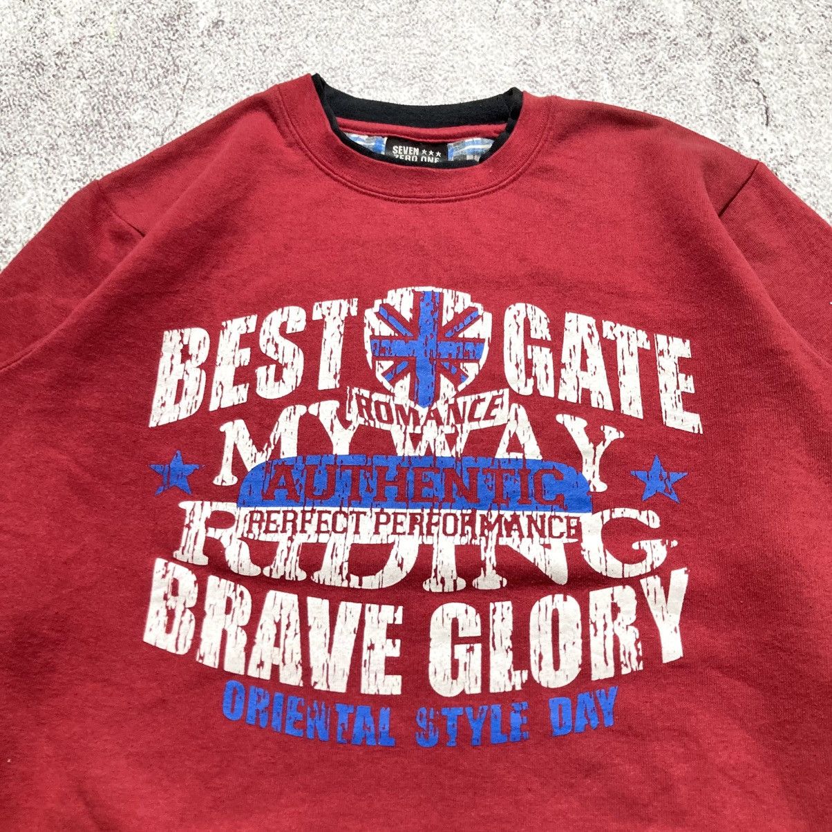Japanese Brand 2000s Seven Zero One Poem Logo Punk Style Crewneck Red Size US M / EU 48-50 / 2 - 3 Thumbnail