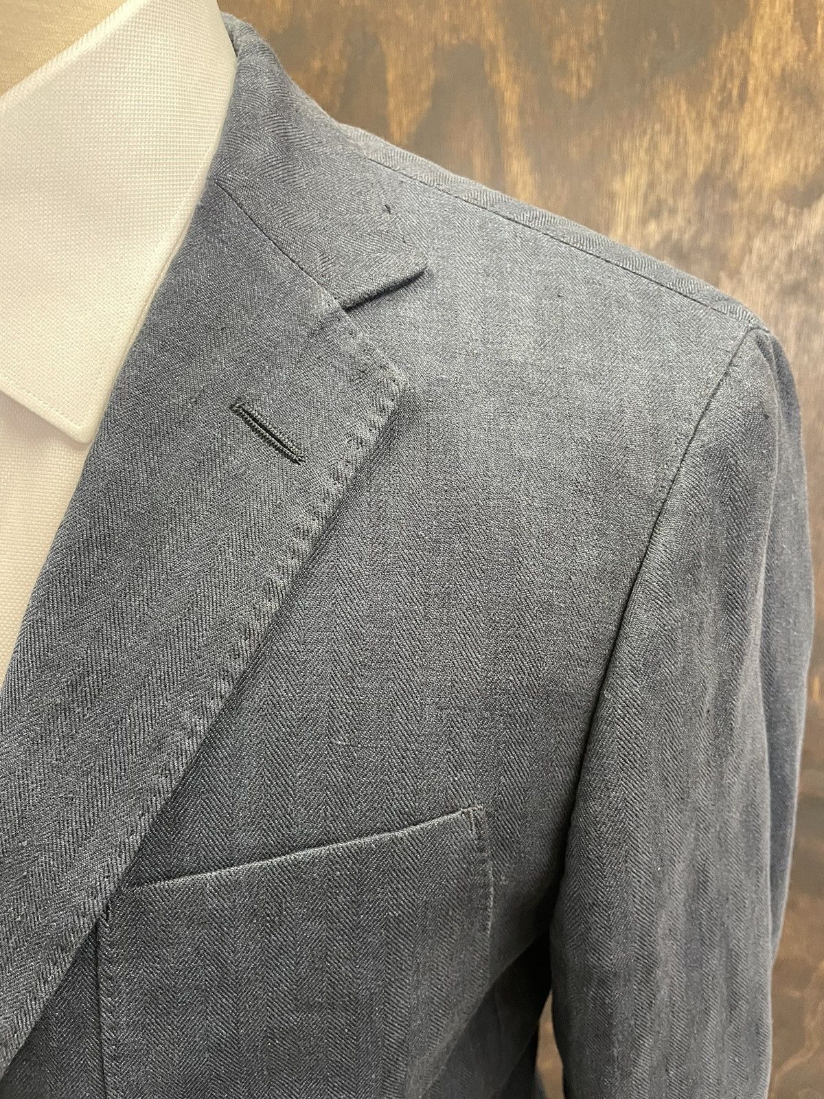 Ermenegildo Zegna Patch Pocket Linen Jacket Size 40R - 2 Thumbnail