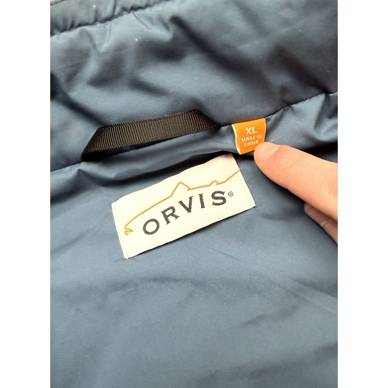 Orvis Orvis Vest Mens XL Blue Quilted Jacket Hiking Snap Zip Equestrian Insulated Regular Size Blue Quilted Vest Mens XL Size US XL / EU 56 / 4 - 6 Thumbnail