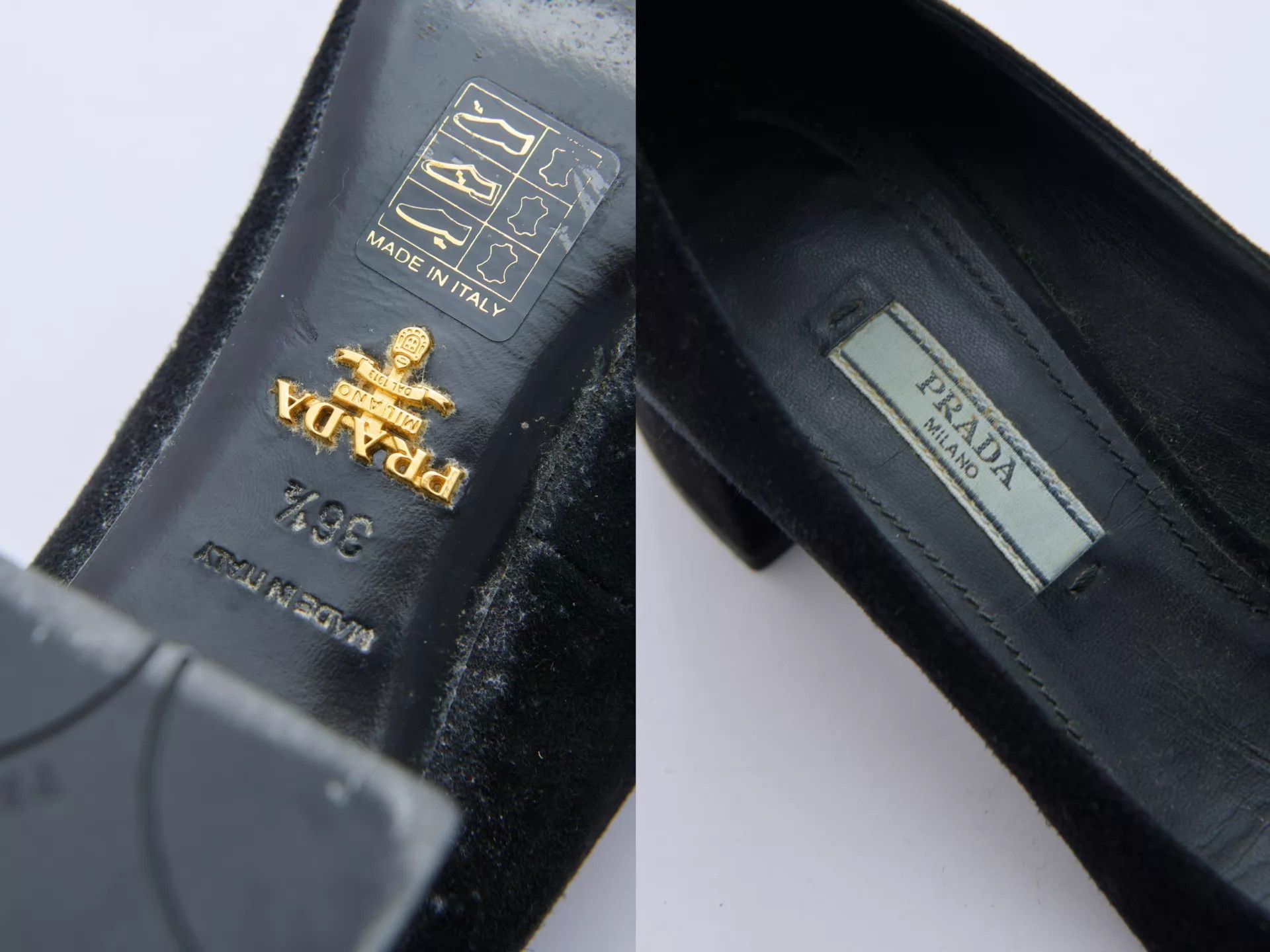 Prada PRADA 90s Archive Black Suede Ankle Strap 5cm Heel 36.5 Size US 6 / IT 36 - 9 Thumbnail