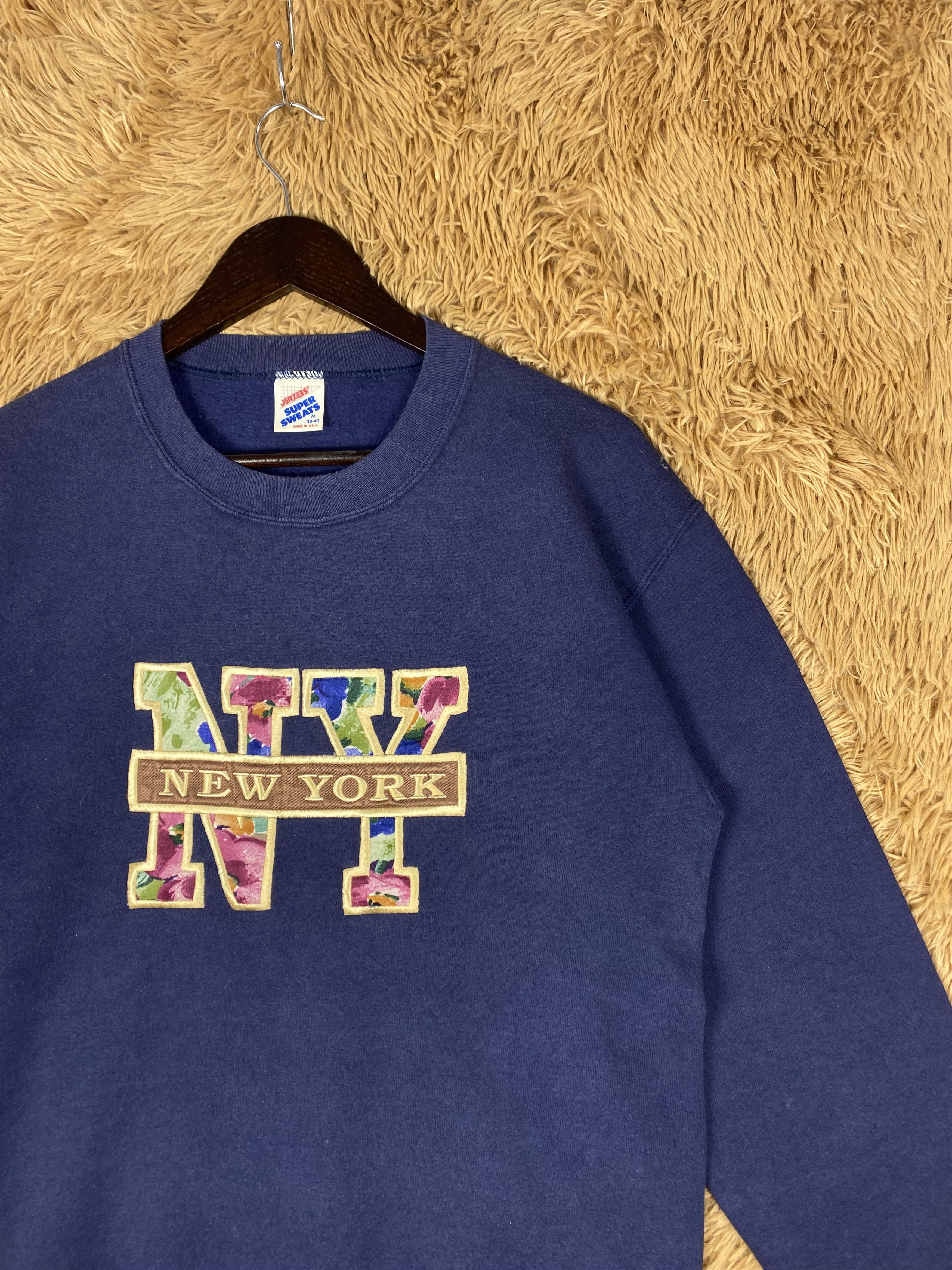 Jerzees Vintage Jerzees New York Sweatshirts DJ1061 Size US M / EU 48-50 / 2 - 3 Thumbnail