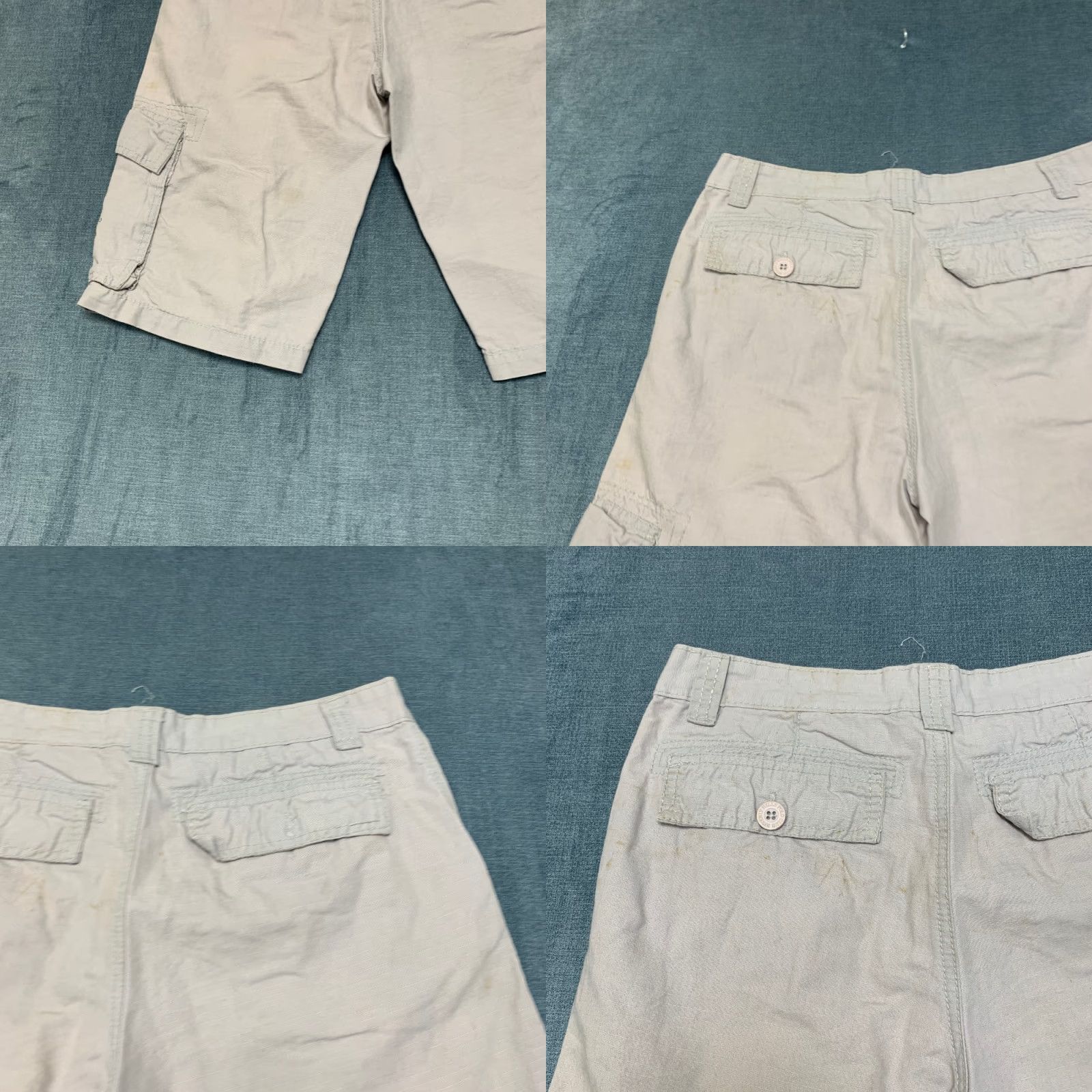 Beverly Hills Polo Club Beverly Hills Polo Club Cargo Shorts Womens 18 31x12 Beige Cotton Mid Rise Logo Shorts Size 40" / US 18 - 10 Thumbnail