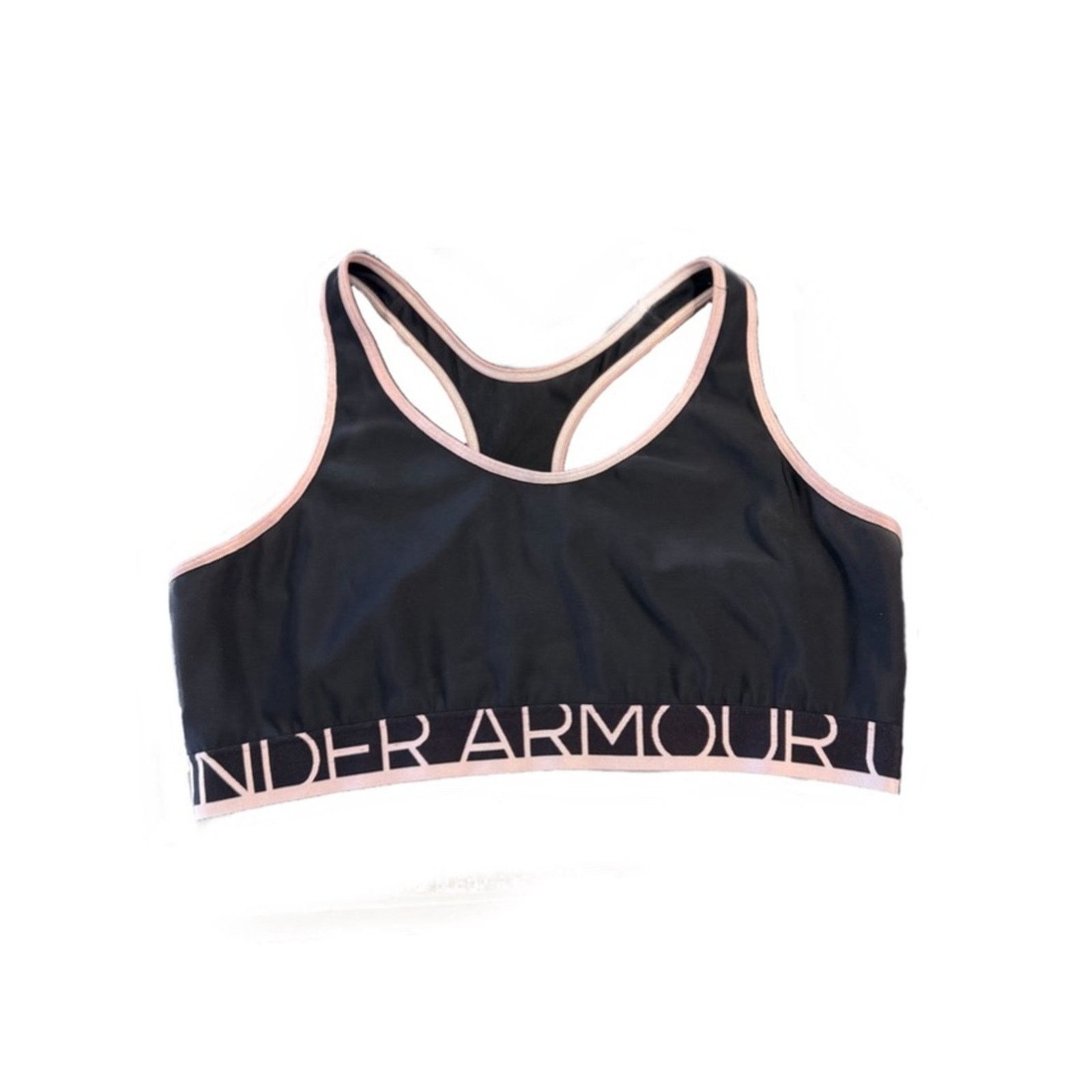 Under Armour Under Armour Black & Pink Racerback Sports Bra Size M / US 6-8 / IT 42-44 - 1 Thumbnail