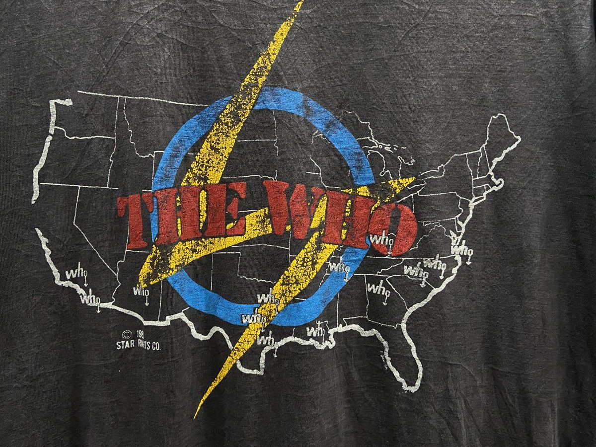 Band Tees × Vintage 🔥Rare Vintage 80s THE WHO Led Zeppelin Tour T-Shirt Size US L / EU 52-54 / 3 - 4 Thumbnail