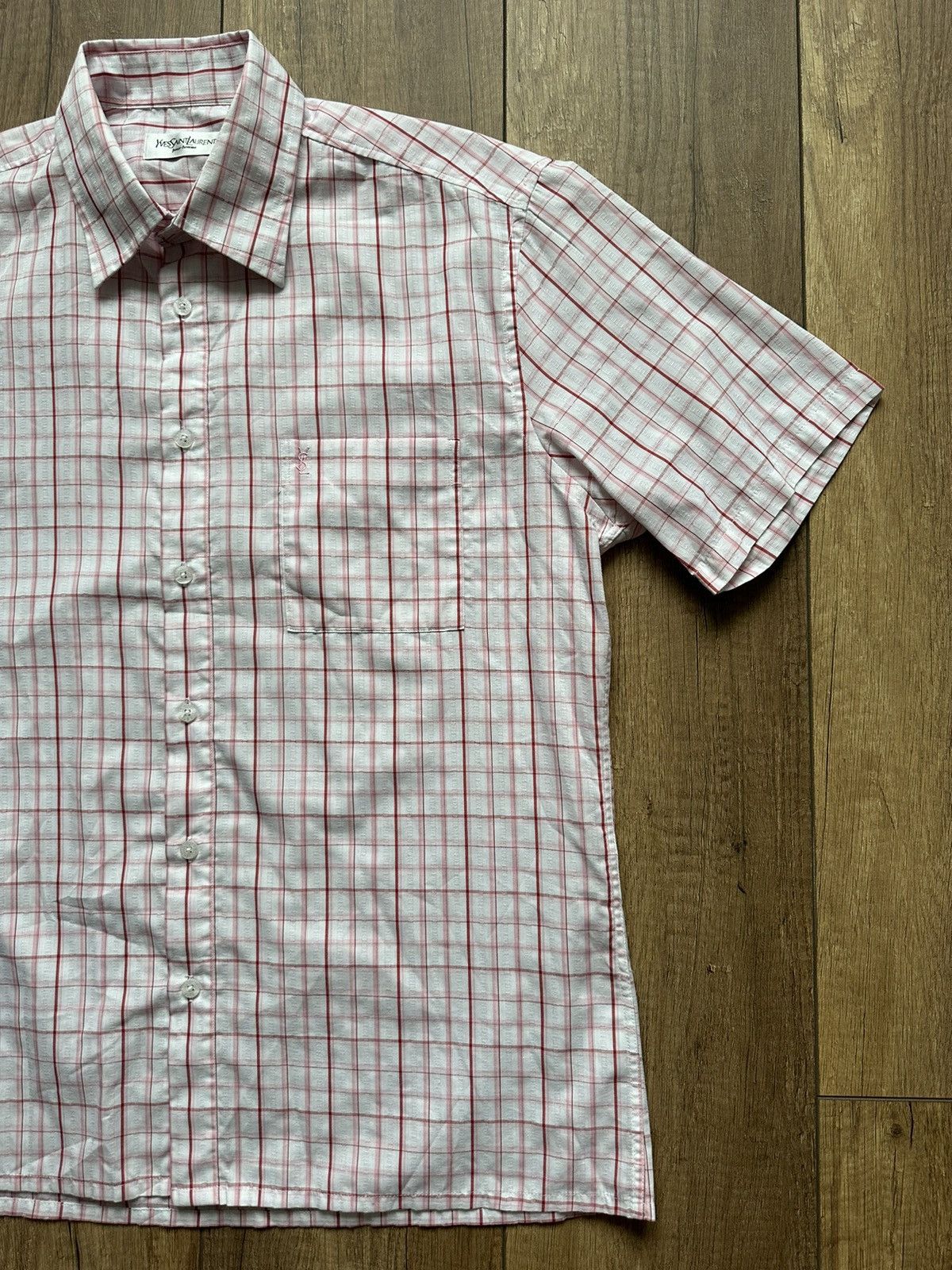 Vintage × Yves Saint Laurent Shirts short sleeve Yves Saint Laurent size L Size US L / EU 52-54 / 3 - 2 Thumbnail