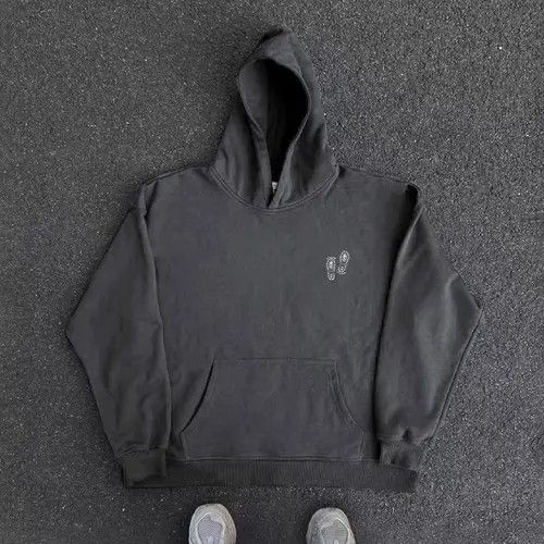 Japanese Brand Hip Hop Footprint Creative Simple XXL Hooded Sweatshirt Size US XXL / EU 58 / 5 - 8 Thumbnail