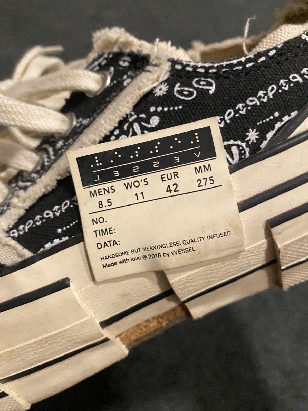 Designer × xVESSEL XVESSEL GOP PAISLEY PRINT SNEAKERS Size US 8.5 / EU 41-42 - 7 Thumbnail