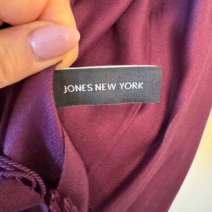 Jones New York Jones New York Women's Purple Pashmina Shawl Wrap Scarf 78x Size ONE SIZE - 3 Thumbnail