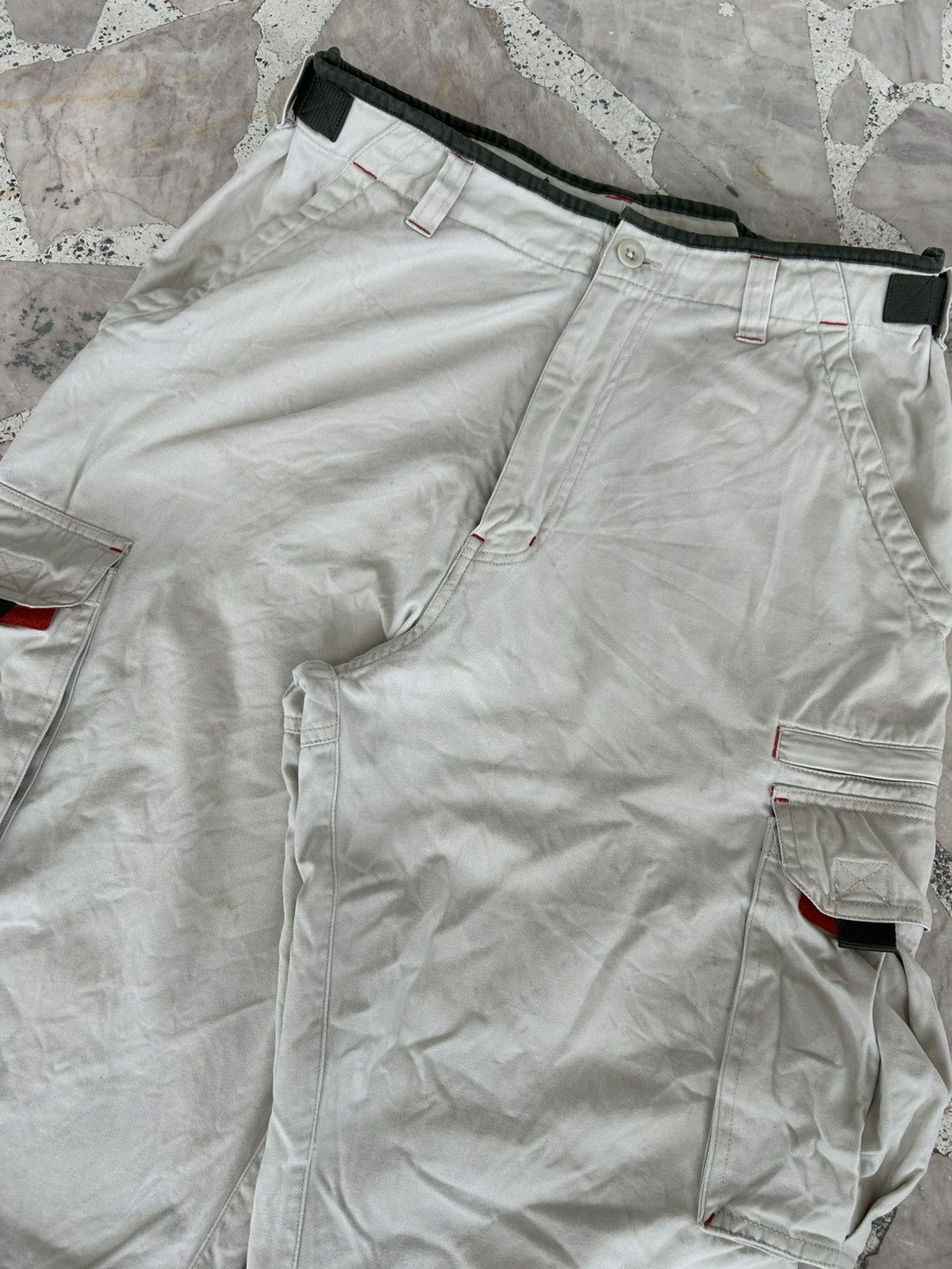 Japanese Brand No boundaries Cargo White Olive Size US 30 / EU 46 - 5 Thumbnail
