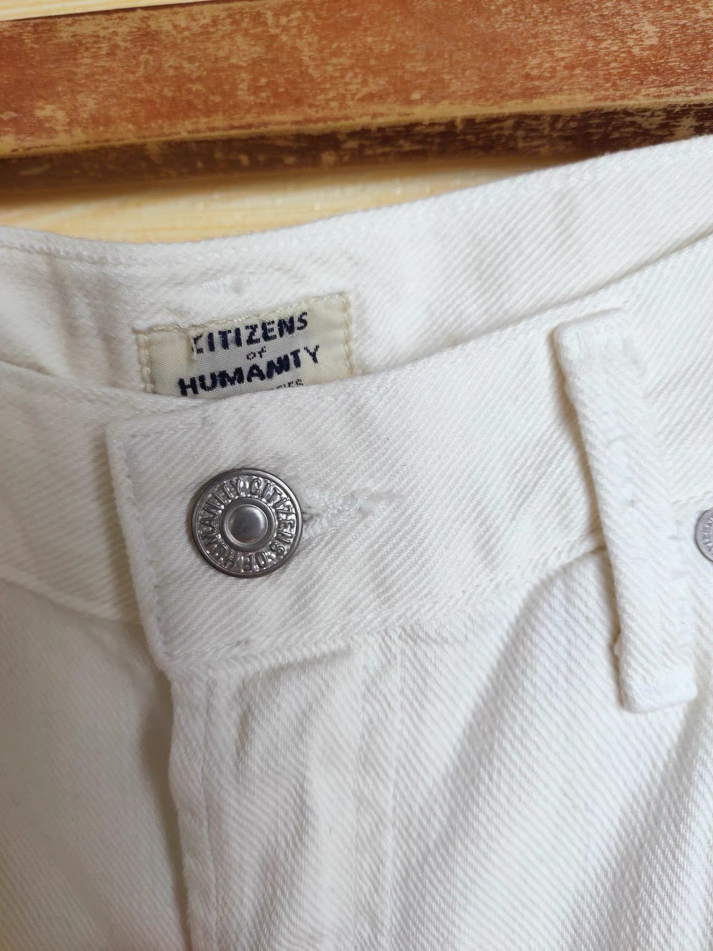 Citizens Of Humanity CITIZENS of HUMANITY Men's White Slash Destroyed Jeans K29 Size US 28 / EU 44 - 3 Thumbnail