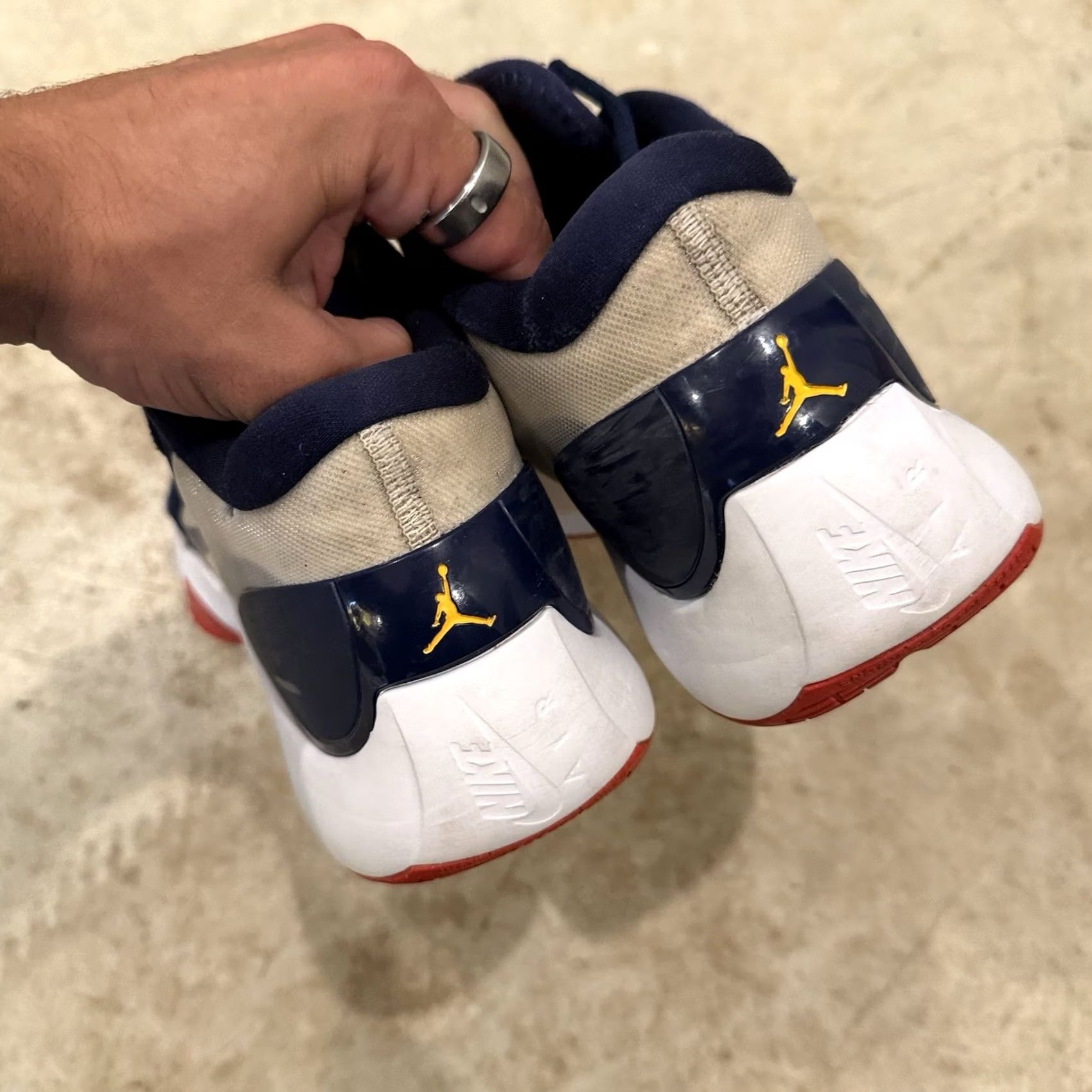 Nike Nike Air Jordan Zoom Separate Olympic Sneaker Mens 9.5 White Navy Red Gold DH0249-471 Size US 9 / EU 42 - 6 Thumbnail