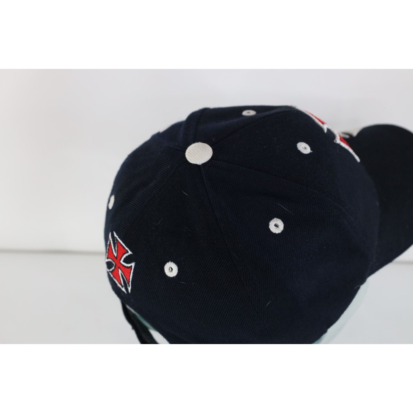 Vintage Vintage 90s Y2K Streetwear Iron Cross Motorcycle Hat Cap Size ONE SIZE - 7 Thumbnail