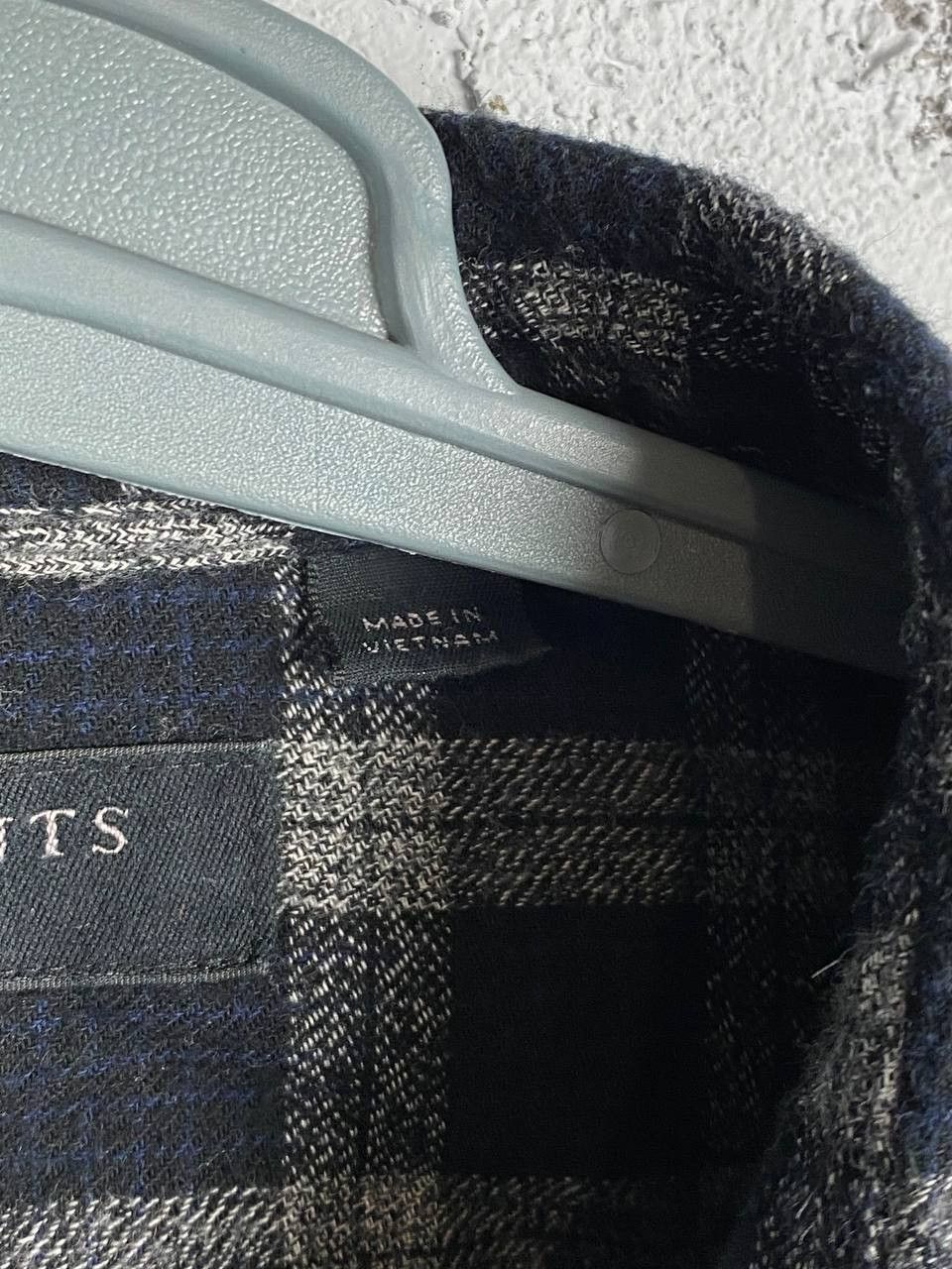 Allsaints Allsaints Prinzen Flannel Checkered Shirt Black Size M Size US M / EU 48-50 / 2 - 6 Thumbnail