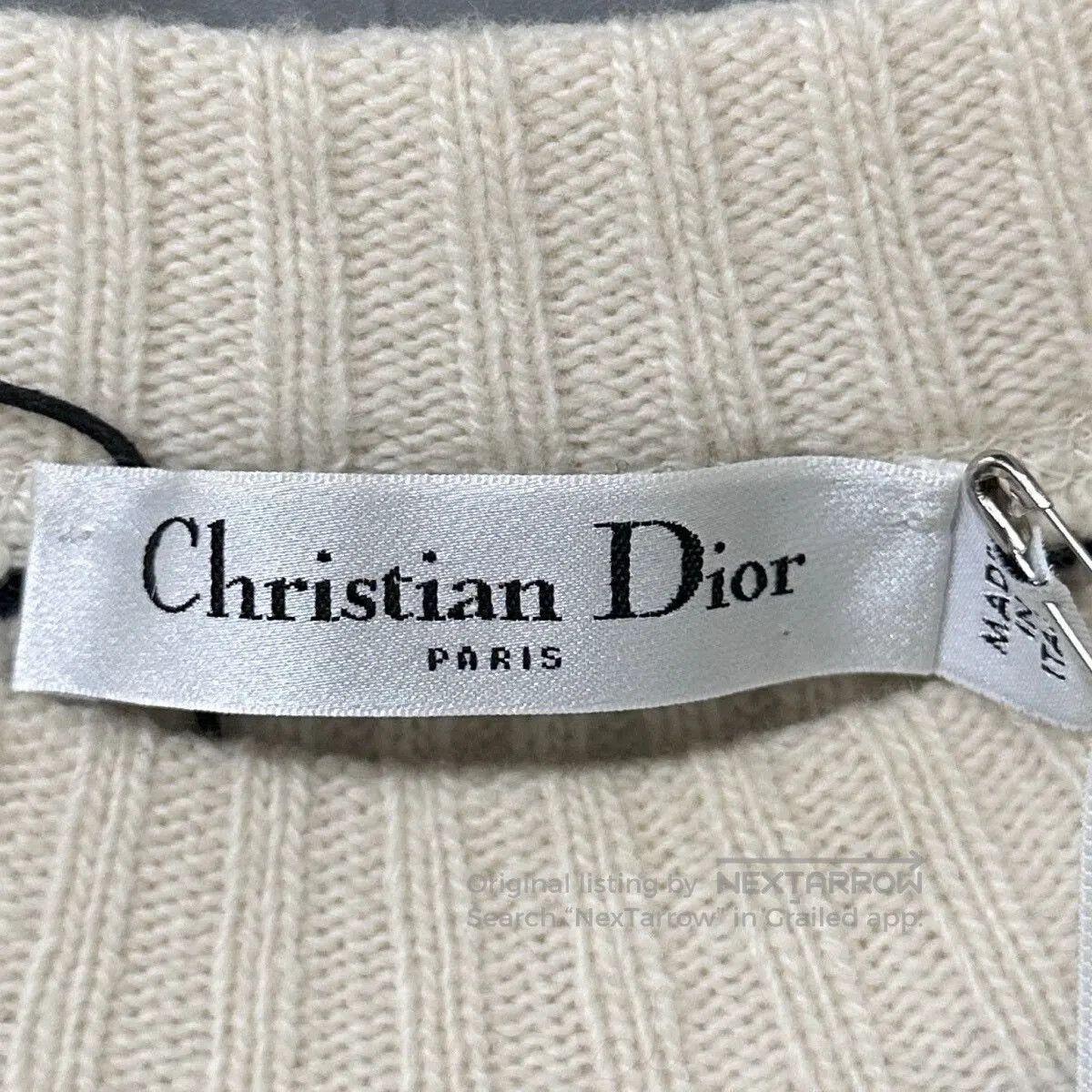 Dior Dior Black White Stripe Navy Collar Sweater. Size XS / US 0-2 / IT 36-38 - 7 Thumbnail