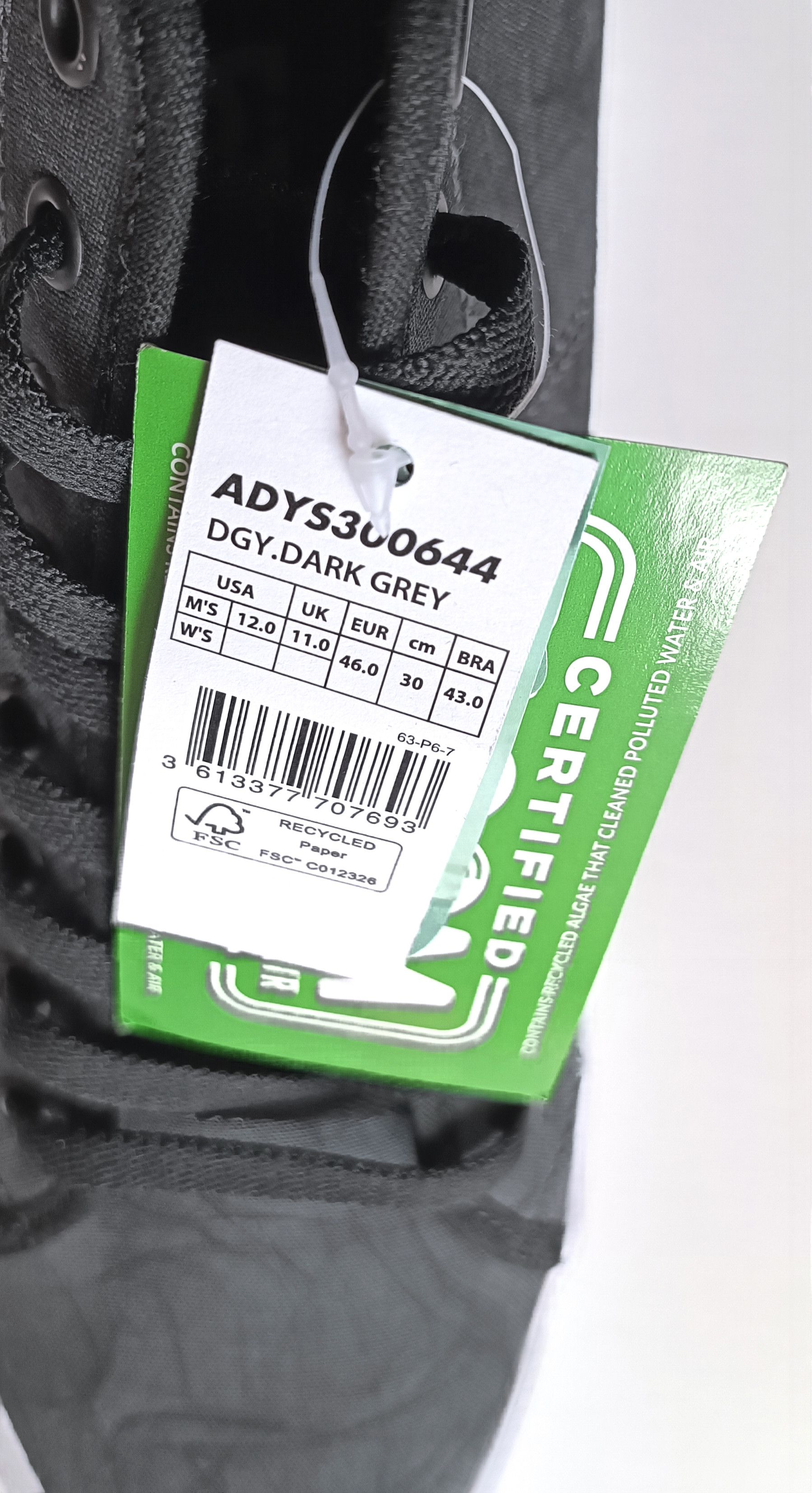 DC DC Shoes — Manual Hi Txse 'Dark Grey' w. DC Cap Size US 12 / EU 45 - 19 Thumbnail