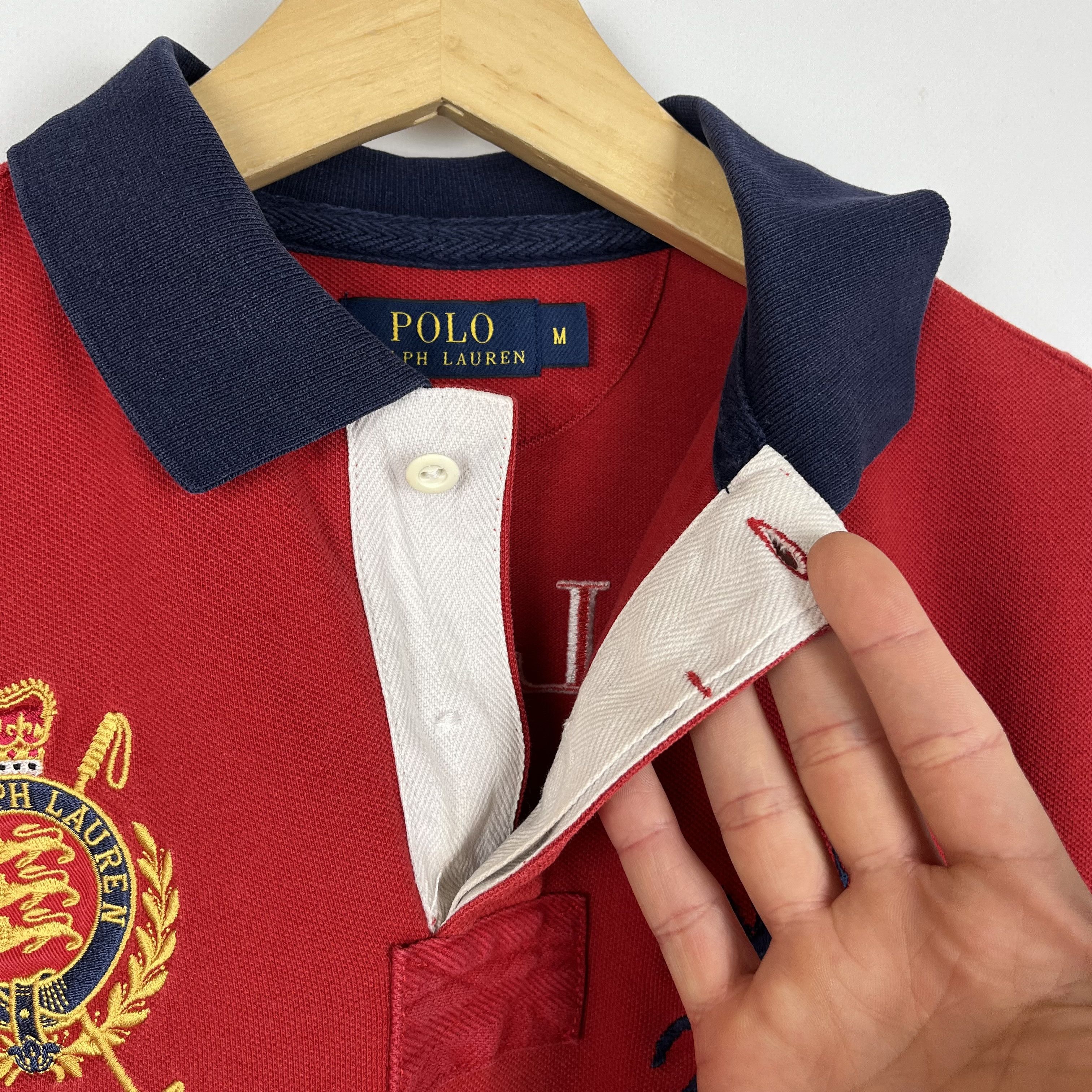 Polo Ralph Lauren Vintage Polo Ralph Lauren Big Logo Polo Shirt 90’s Size US M / EU 48-50 / 2 - 14 Thumbnail