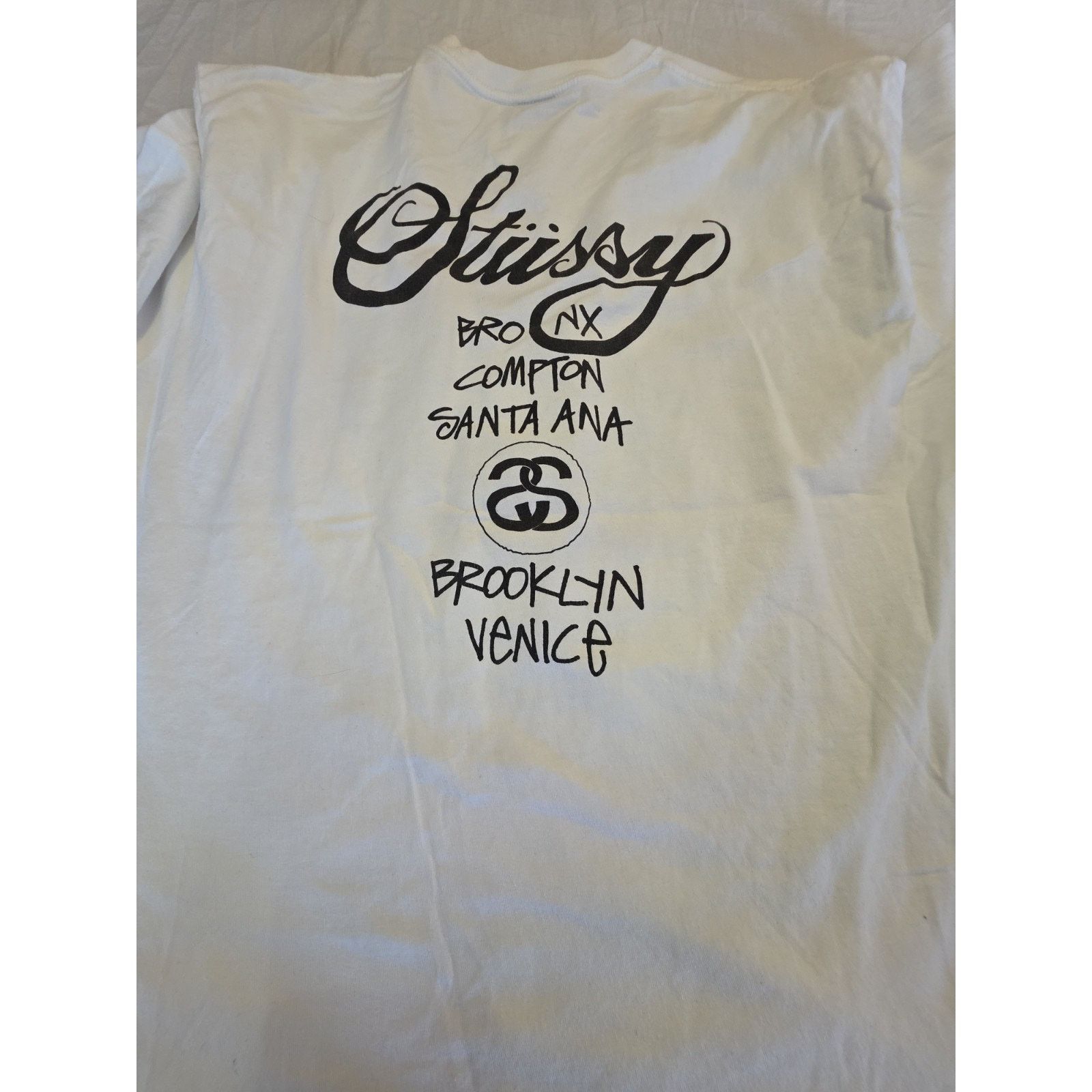 Stussy Stüssy x Dover Street Market World Tour Tee white Men's Size US XL / EU 56 / 4 - 4 Thumbnail