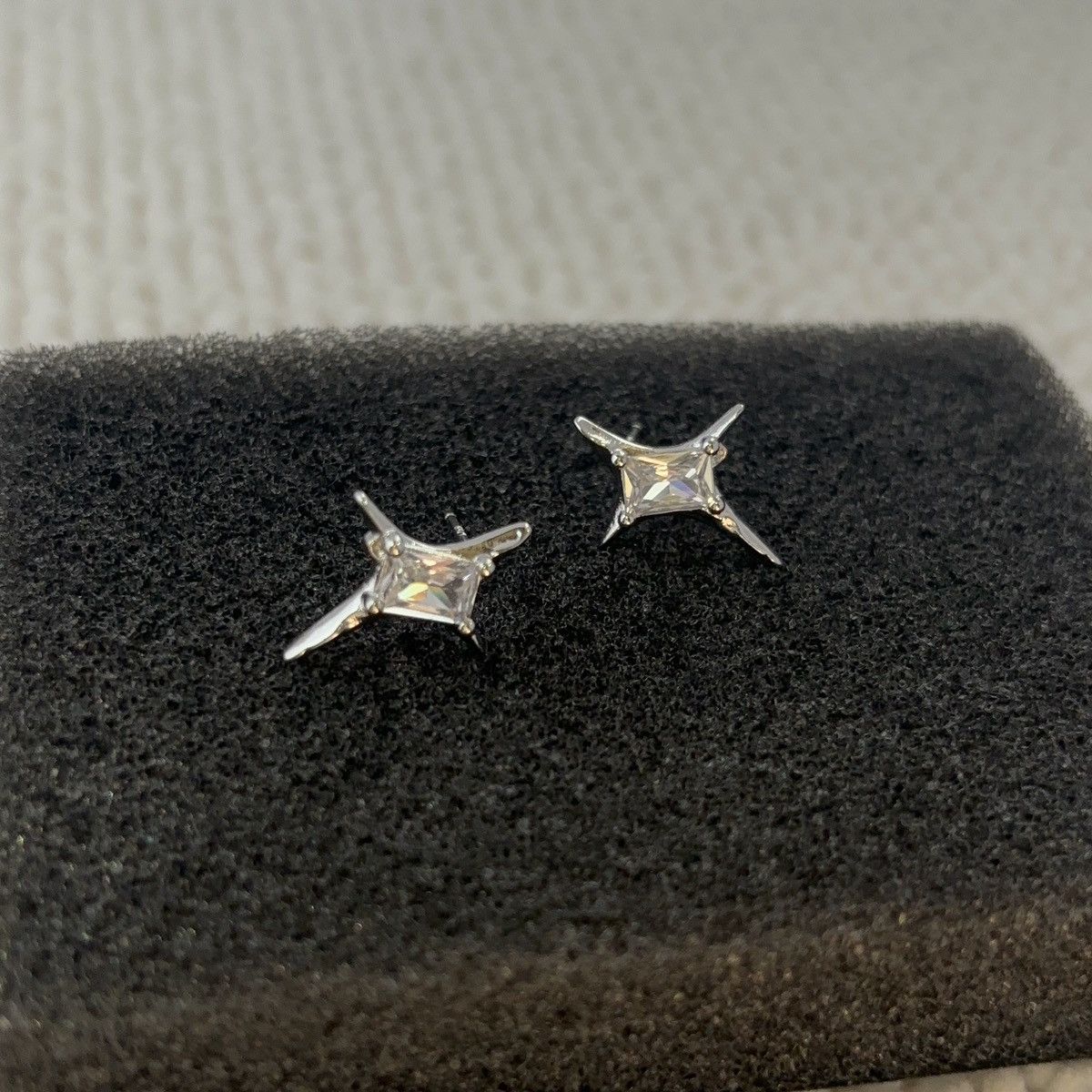 Other CZ Star Stud Earrings for Men Women Hip Hop Unisex Earrings Size ONE SIZE - 3 Thumbnail