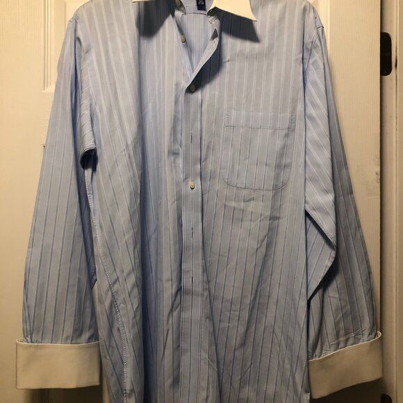 Paul Fredrick Paul Fredrick men's cotton dress shirt w/French cuffs 17-35 Size US XL / EU 56 / 4 - 1 Thumbnail