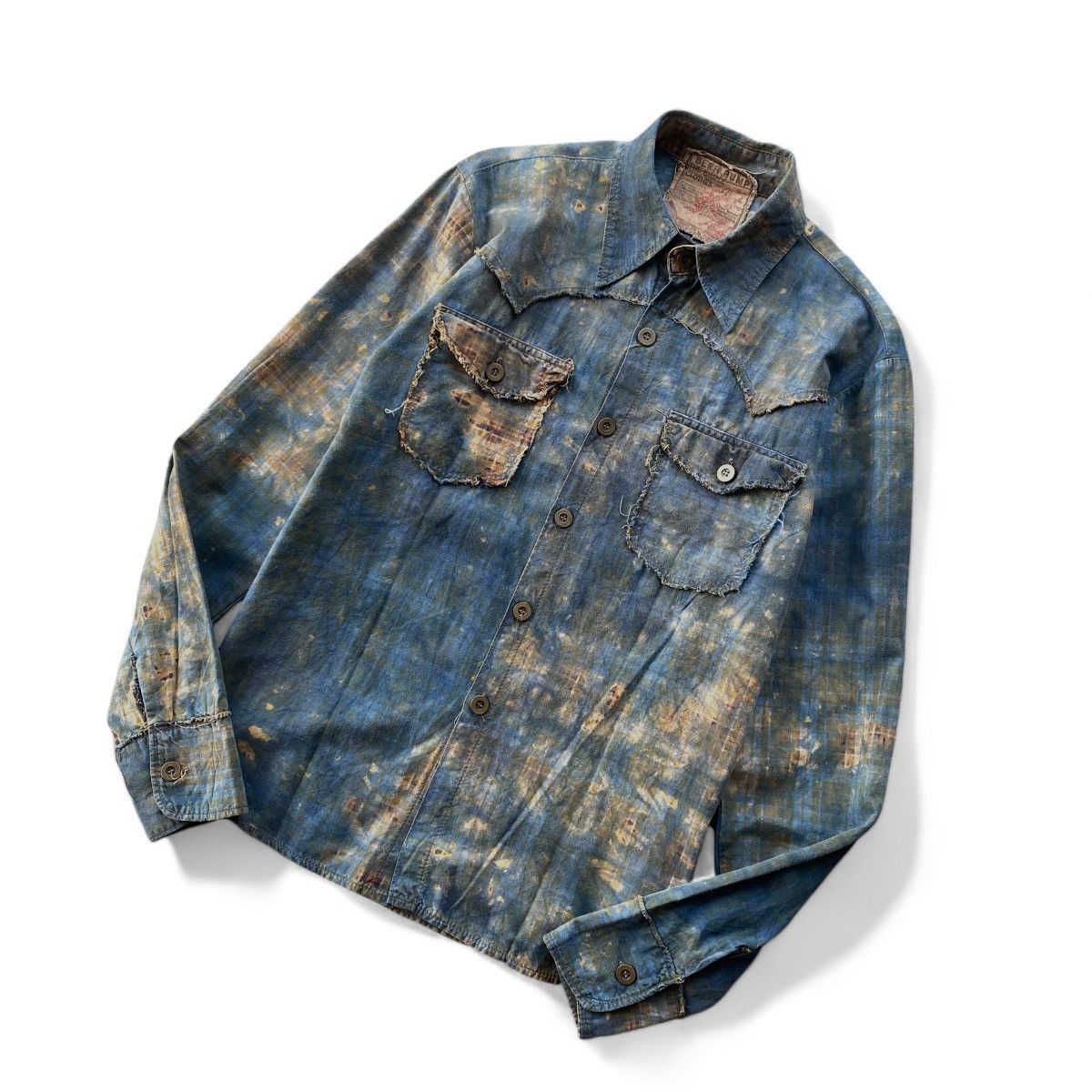 Japanese Brand × Vintage western rust pattern shirt if six was nine lgb style Size US M / EU 48-50 / 2 - 2 Thumbnail