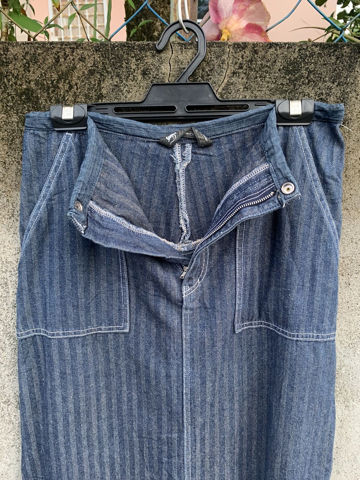 Japanese Brand Hickory Stripe Layered Skirt Size 28" / US 6 / IT 42 - 8 Thumbnail