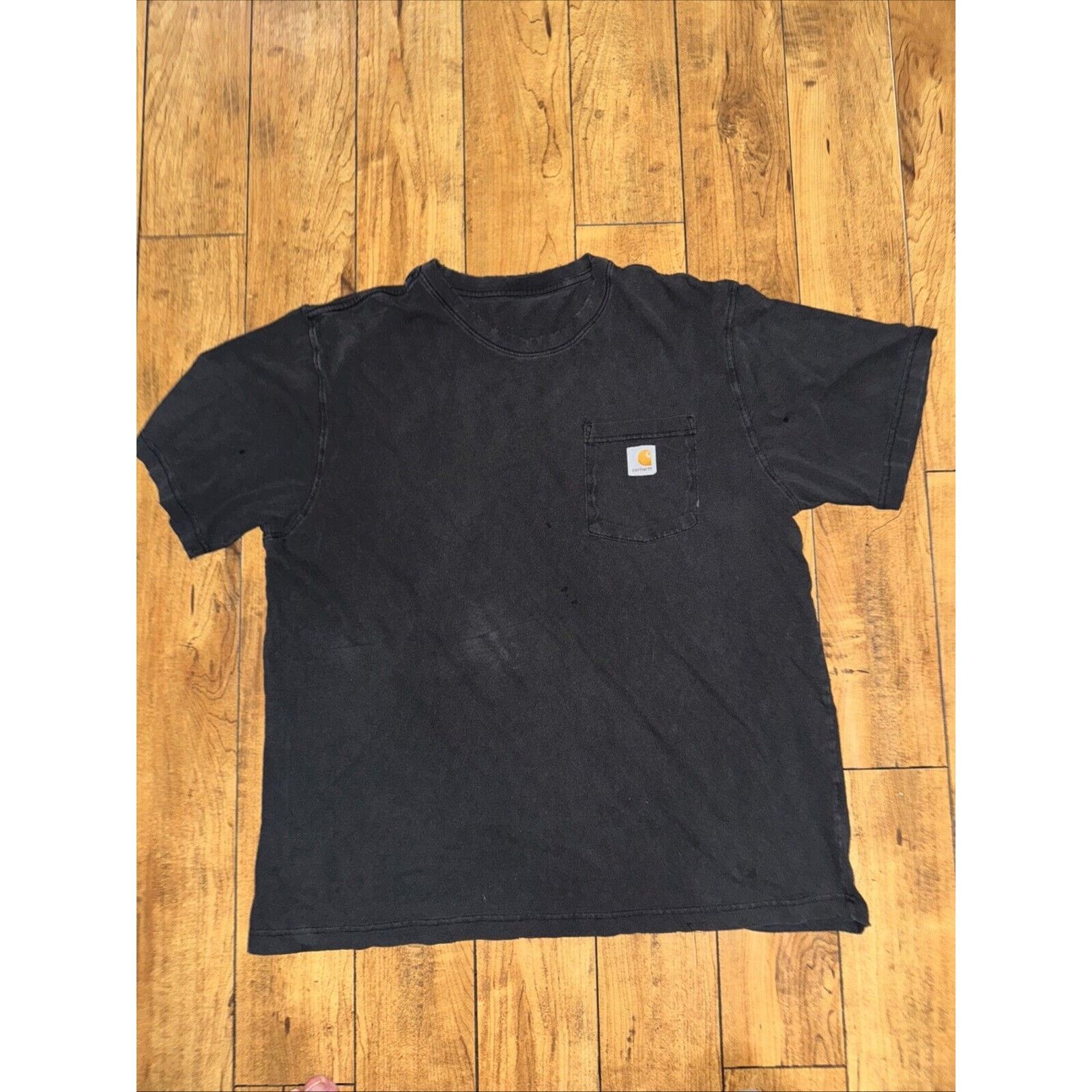 Carhartt × Vintage Carhartt Pocket T-Shirt Distressed Black 2XL 24x29 Size US XXL / EU 58 / 5 - 1 Thumbnail