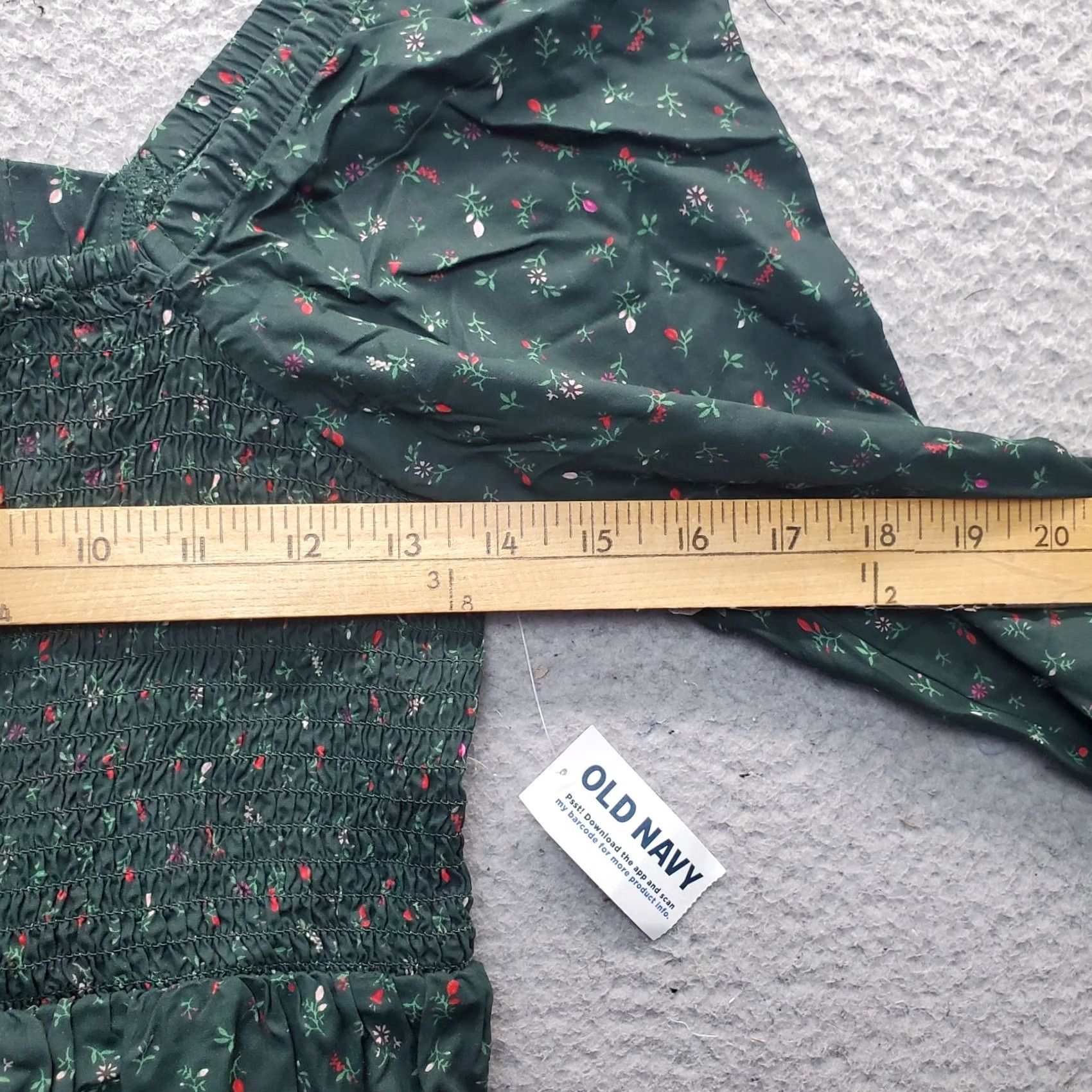 Old Navy Old Navy Blouse Womens Size M Multicolor Floral Rayon Square Neck Top Size M / US 6-8 / IT 42-44 - 4 Thumbnail