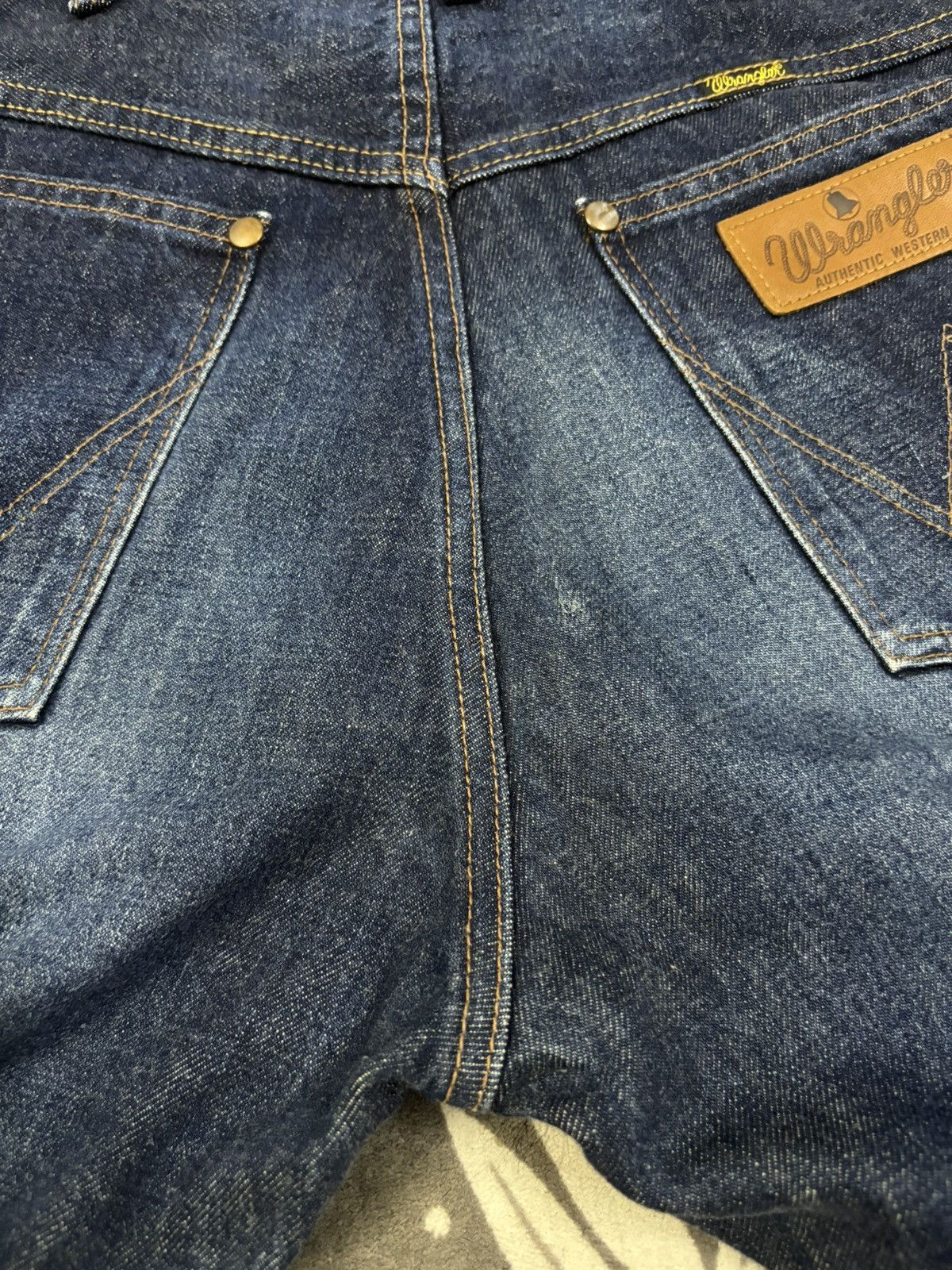 Wrangler Vintage Wrangler Selvedge Blue Wash Baggy Distressed Jeans Size US 29 - 13 Thumbnail
