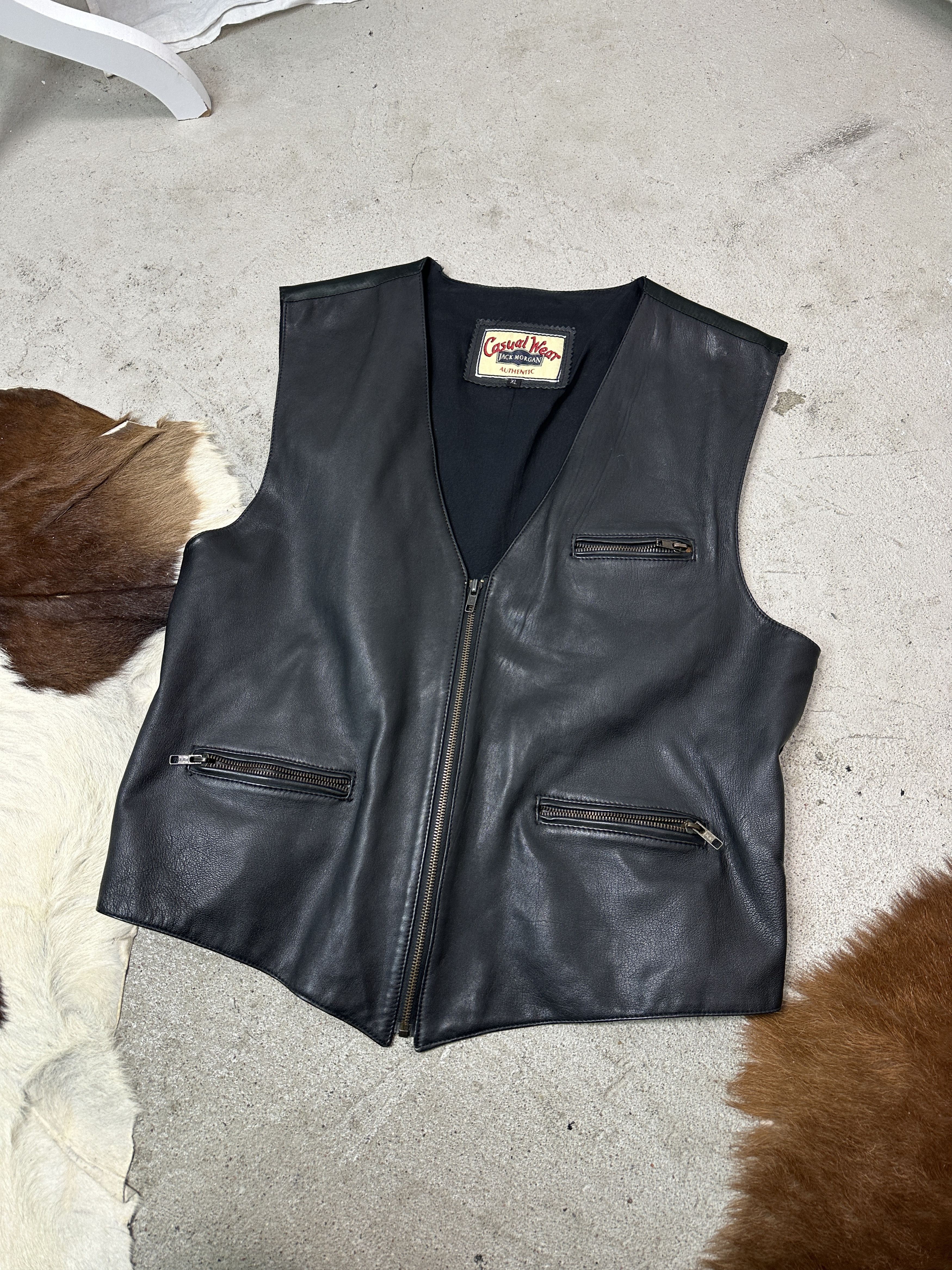 Vintage Vintage Leather Biker Grunge Moto Jacket Y2K Size US XL / EU 56 / 4 - 3 Thumbnail