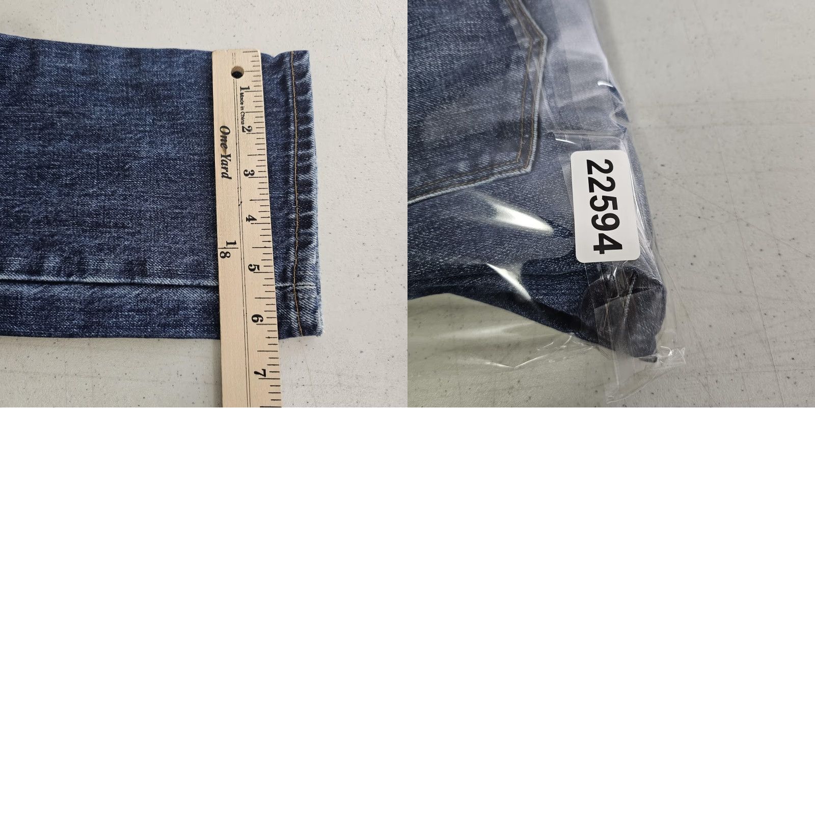 J.Crew J.CREW 770 Straight Jeans Mens 29x30 Distressed Denim Classic Fit Blue Leather Patch Pocket Vintage No Size US 29 - 9 Thumbnail