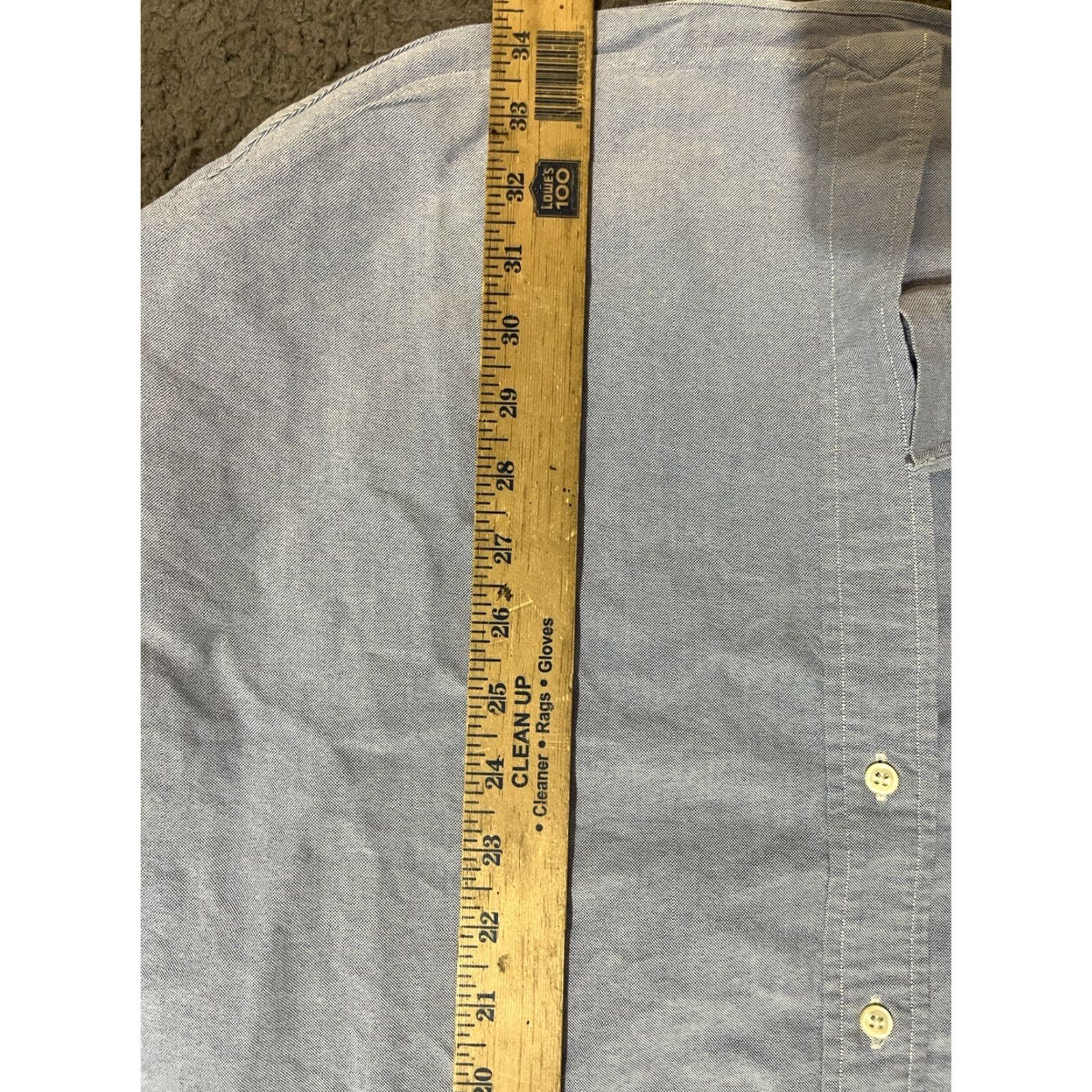 Ralph Lauren Ralph Lauren Button-Down Shirt Mens 18 XXL Long Sleeve Solid Blue Classic Fit Button-Up 100% Cotton Family Brand Shirt Mens Louis Lauren? Size US XXL / EU 58 / 5 - 6 Thumbnail